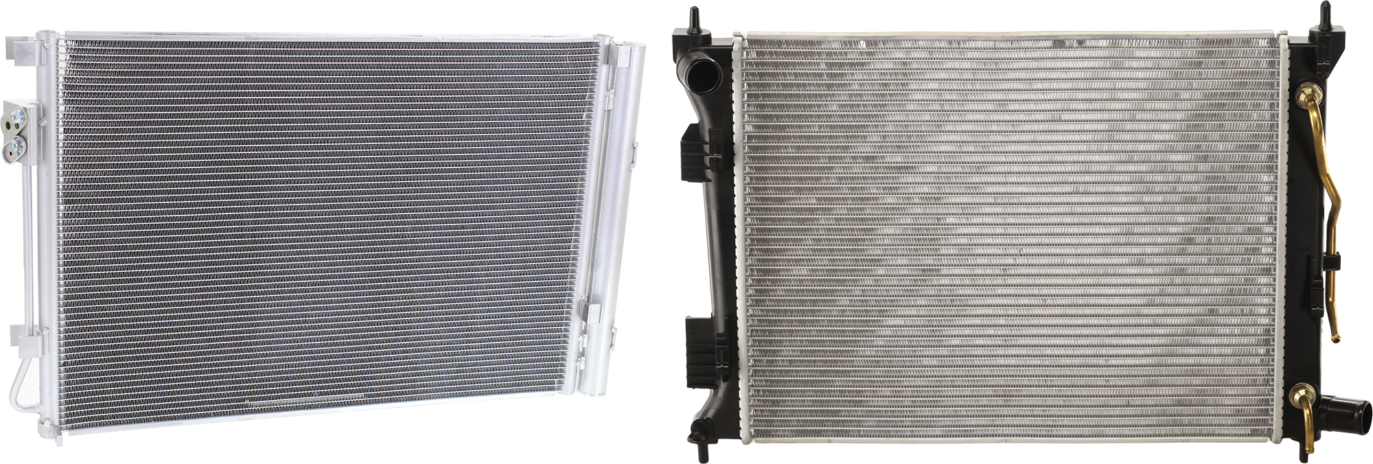 AM RIO ACCENT 12-17 RADIATOR 2 pc kit with A C Condenser SKU KIT 072324 C756 Partslink HY3010174 HY3030157 HY3030149 HY3030150 OEM 253101R150-976061W000-976061W0