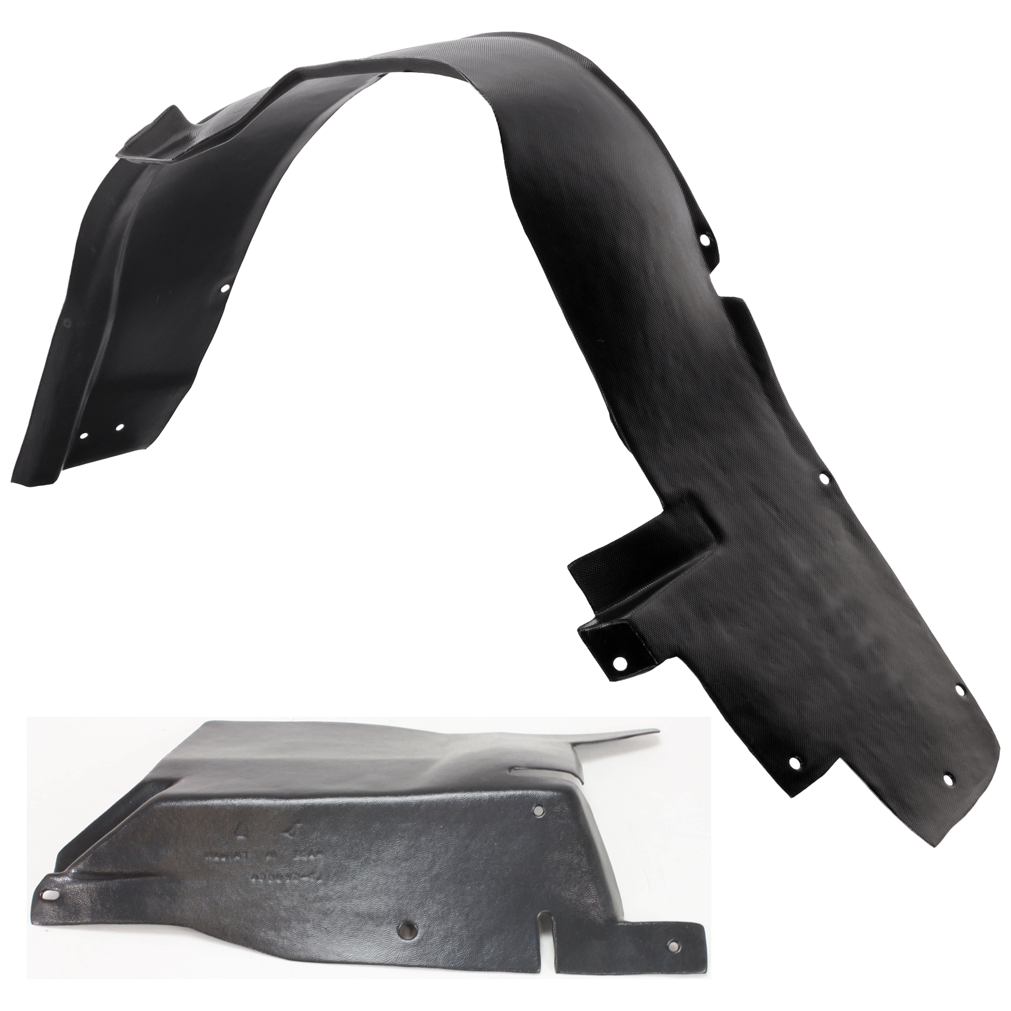 AM GRAND PRIX 04-08 FRONT FENDER LINER LH 2 pc Kit with Engine Splash Shield and Fender Liner SKU KIT 072324 C814 Partslink GM1248146 GM1251134 OEM 21998881-10349808