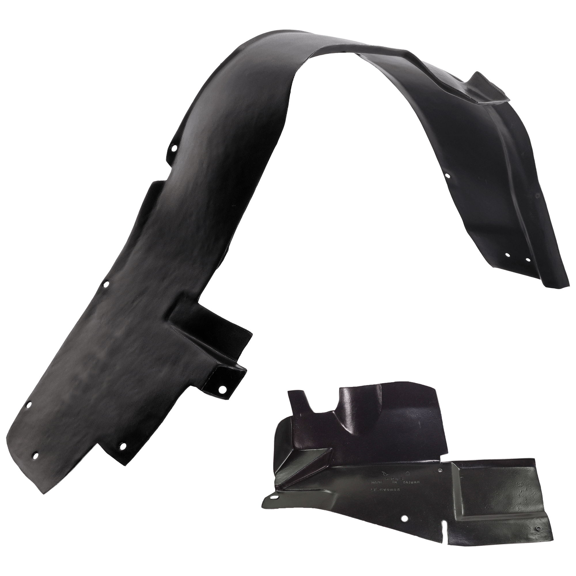 AM GRAND PRIX 04-08 FRONT FENDER LINER RH 2 pc Kit with Engine Splash Shield and Fender Liner SKU KIT 072324 C815 Partslink GM1249146 GM1250134 OEM 21998882-10349809