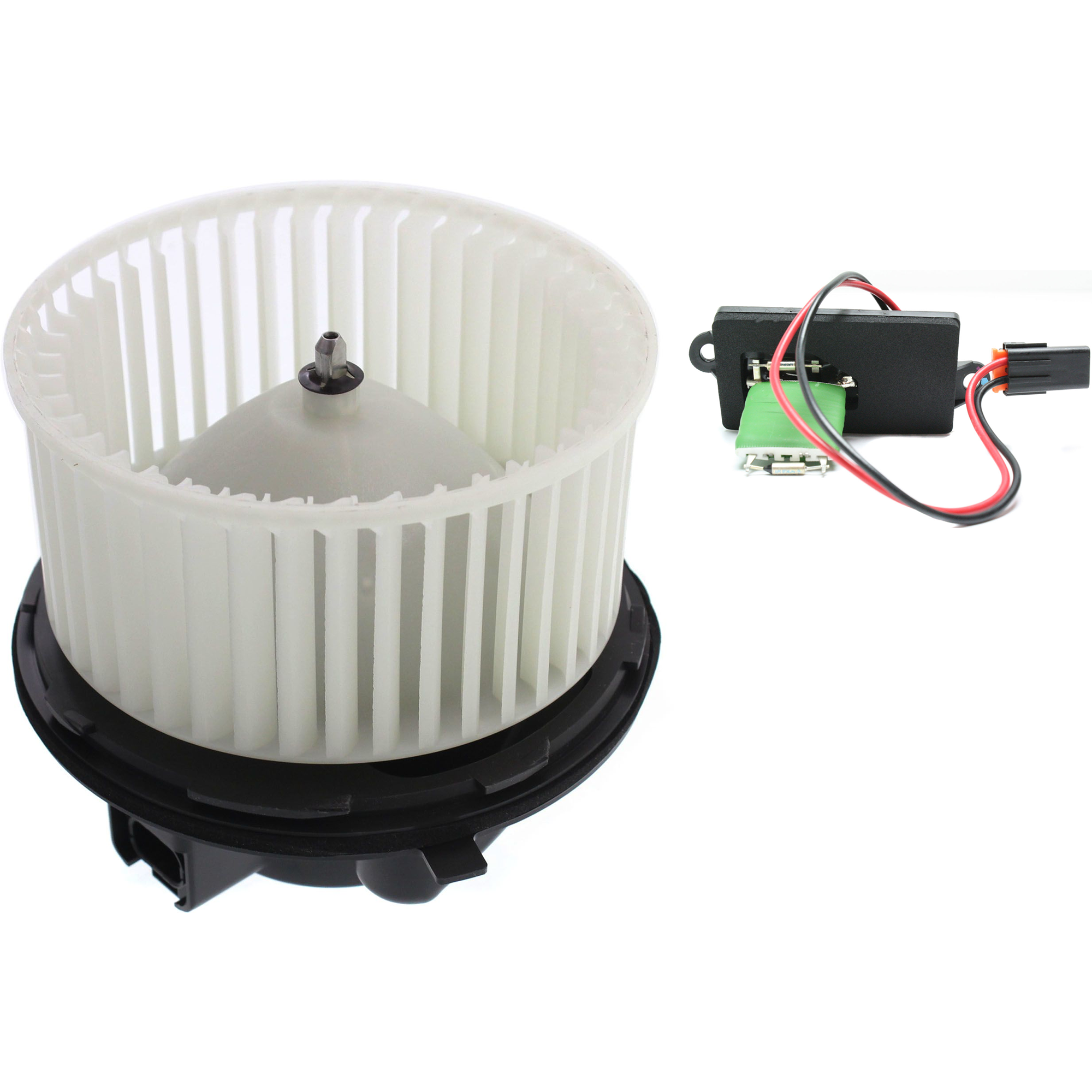 AM SILVERADO SIERRA 03-06 FRONT BLOWER MOTOR 2 pc kit with Blower Motor Resistor SKU KIT 072324 C833 OEM 22803996-88986838 PFM 20293-15
