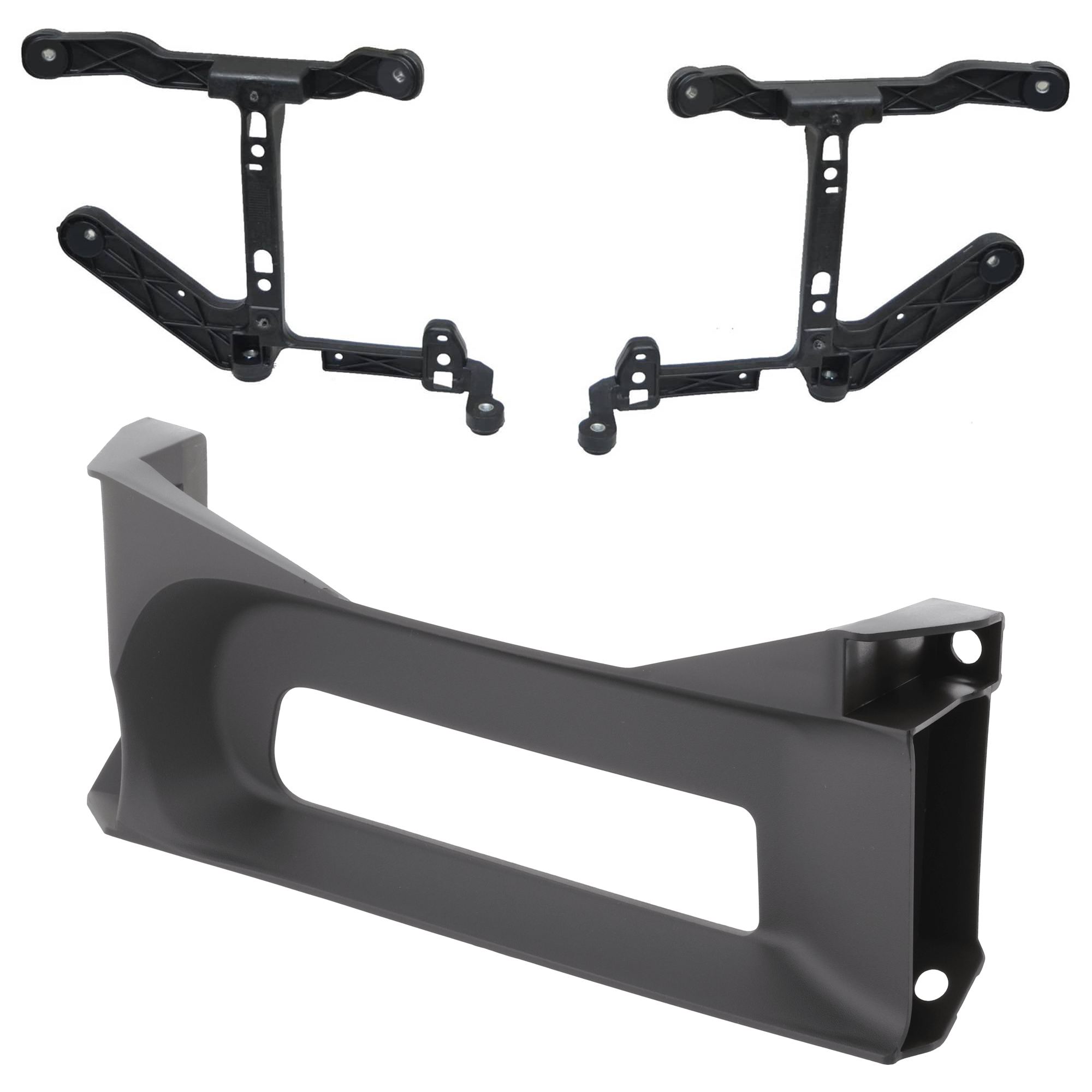 AM RAM 1500-13-18 FRONT BUMPER BRACKET RH AND LH 2 pc kit Mounting Bracket with Bumper Trim Includes 19-24-1500 Classic SKU KIT 072324 C844 Partslink CH1061108 CH1037113 OEM 68232454AA 68196982AA