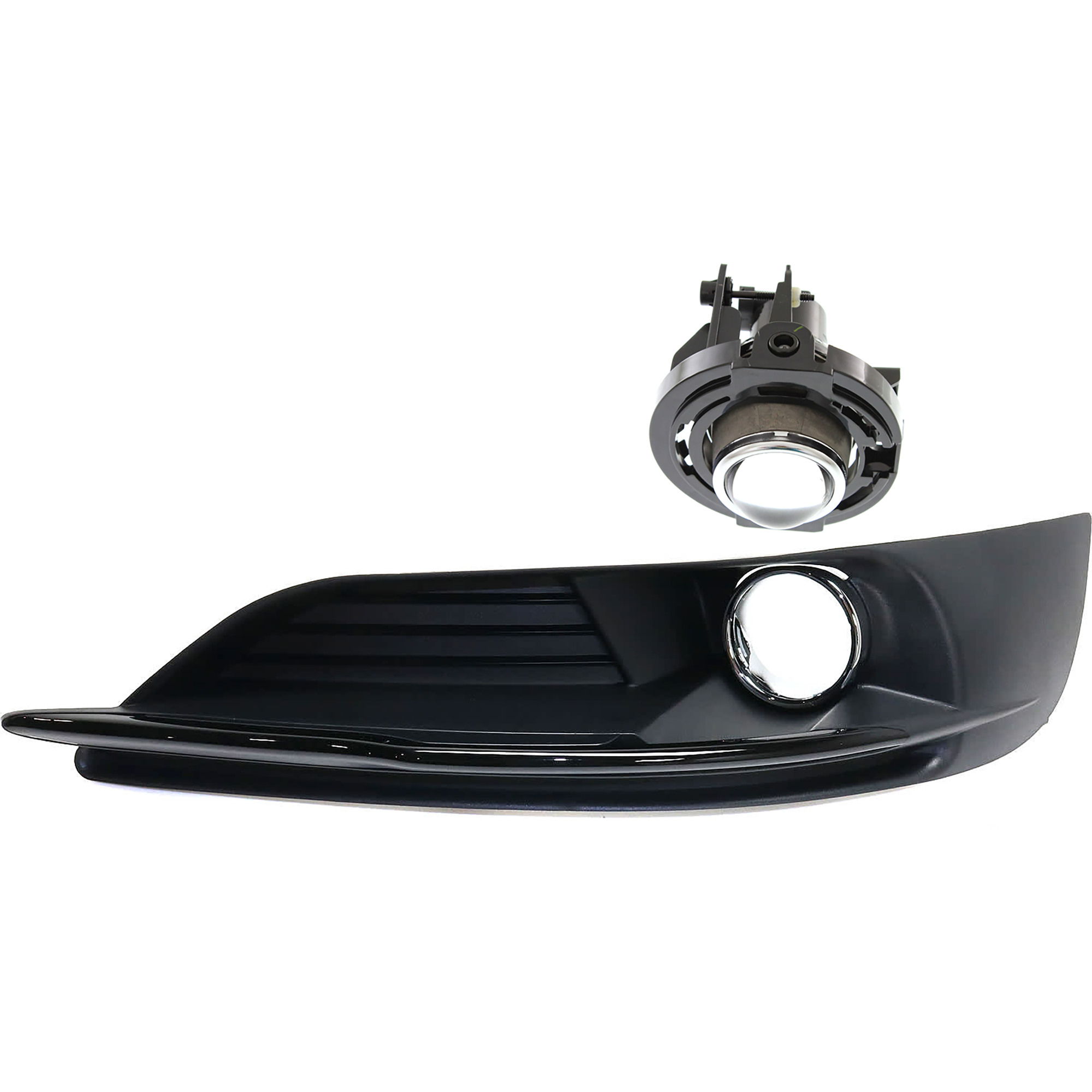 AM CHRYSLER 200-11-14 FRONT FOG LAMP MOLDING RH Textured Black with Fog Light SKU KIT 072324 C846 OEM 68082052AB 5182021AB PFM