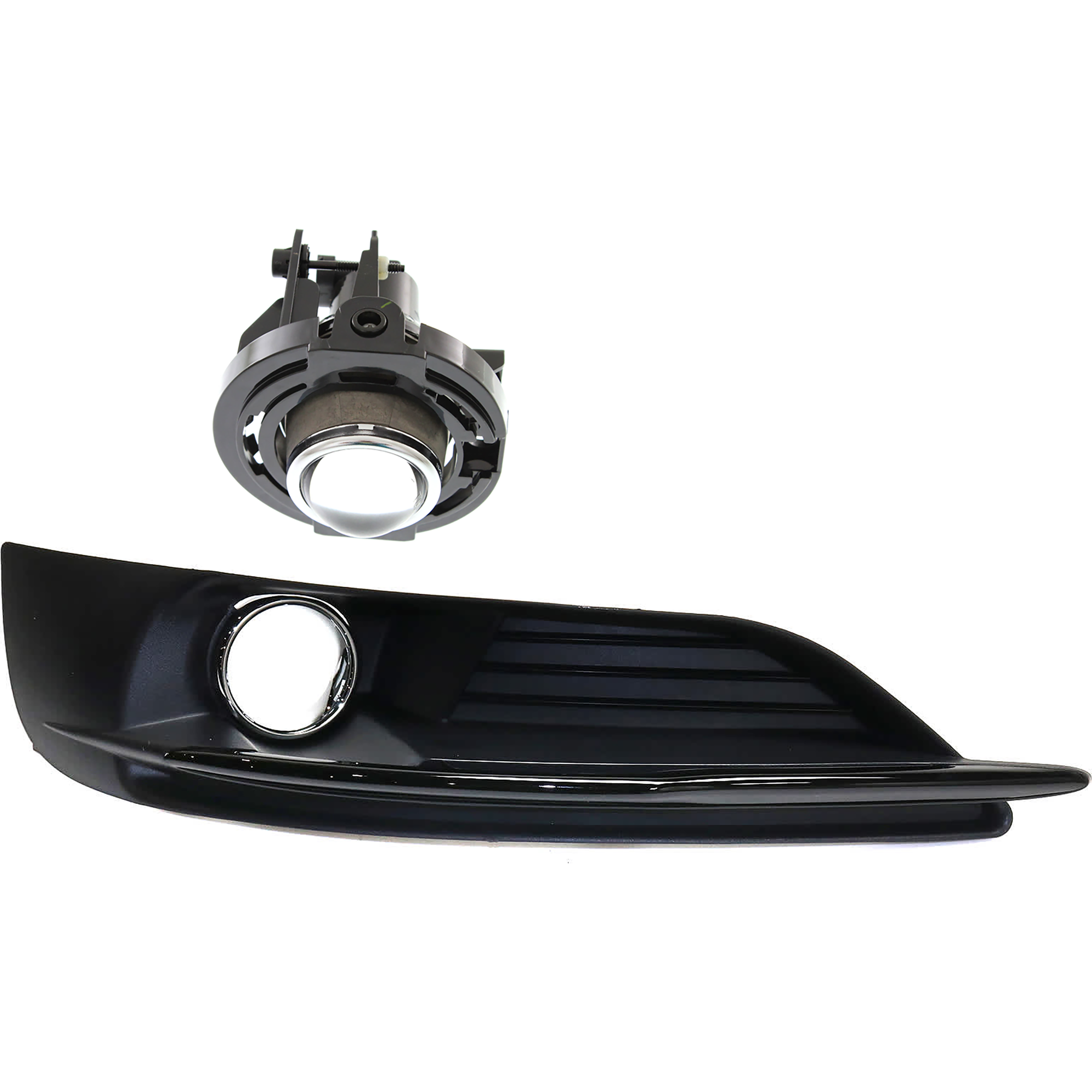 AM CHRYSLER 200-11-14 FRONT FOG LAMP MOLDING RH Textured Black with Fog Light SKU KIT 072324 C847 OEM 68082053AB 5182021AB PFM