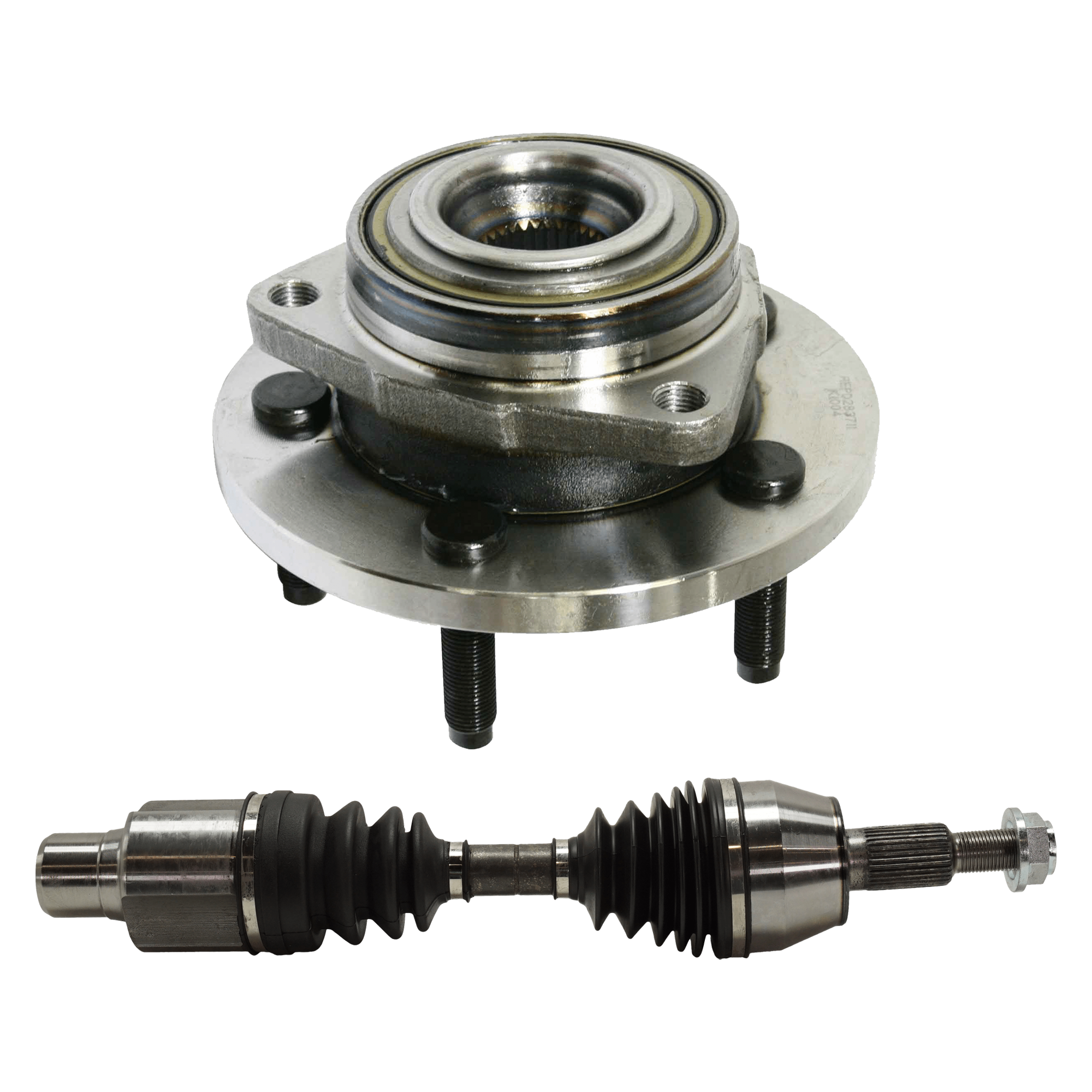 AM DAKOTA 05-10 FRONT HUB ASSEMBLY RH AND LH 2 pc kit 5 Studs with Axle Assembly SKU KIT 072324 C854