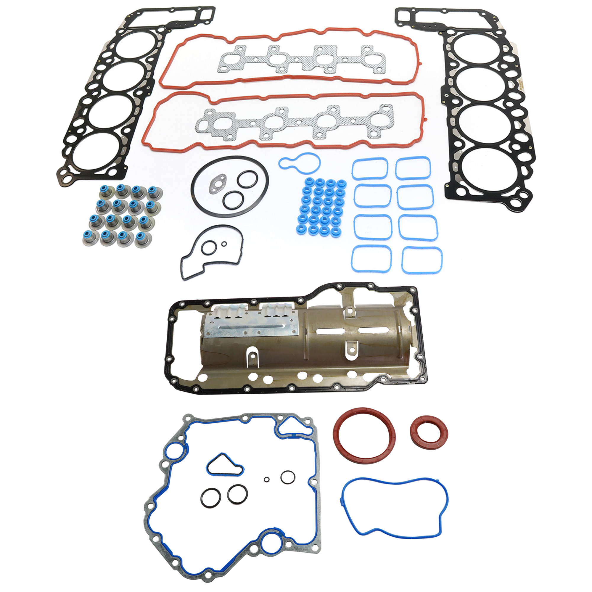 AM DAKOTA GRAND CHEROKEE 04-07 CYLINDER HEAD GASKET 2 pc Kit with Cylinder Head Gasket and Lower Engine Gasket Set SKU KIT 072324 C856 OEM 953613-953506 CS54237-08101170