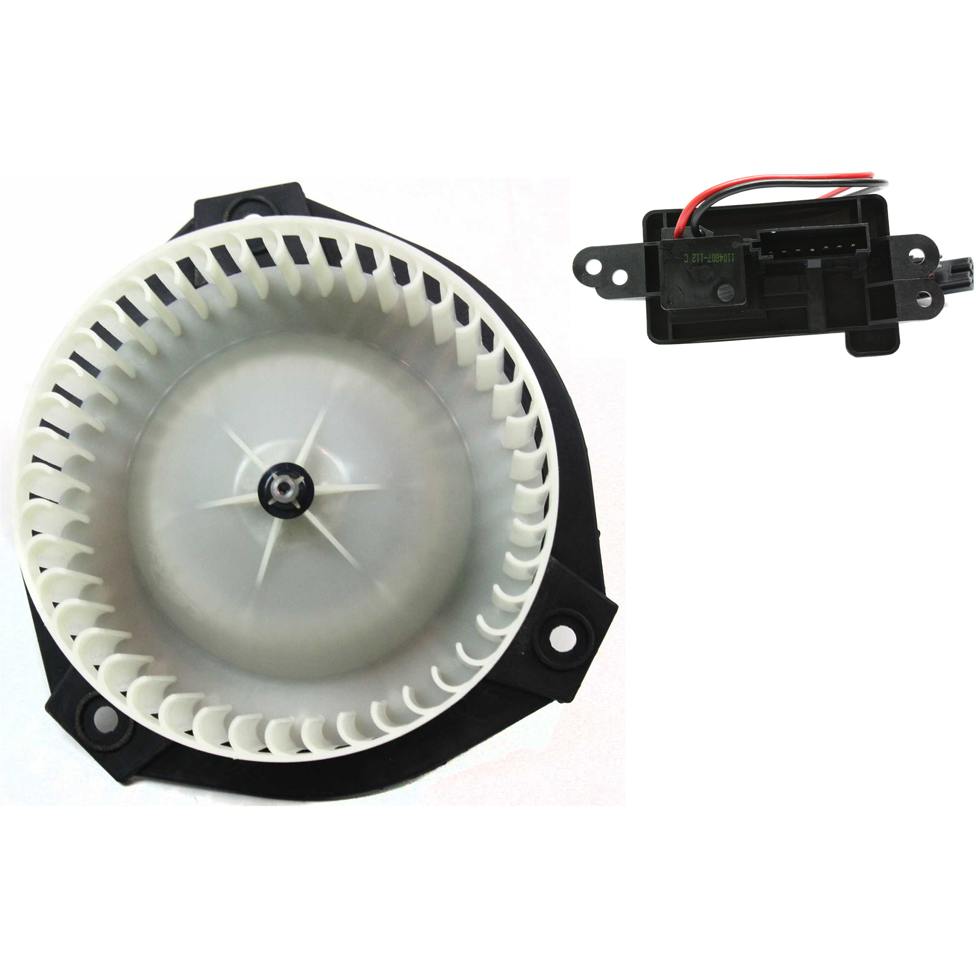 AM TRAILBLAZER 02-09 BLOWER MOTOR 2 pc kit Front with Blower Motor Resistor SKU KIT 072324 C862 OEM 89018747-52494707