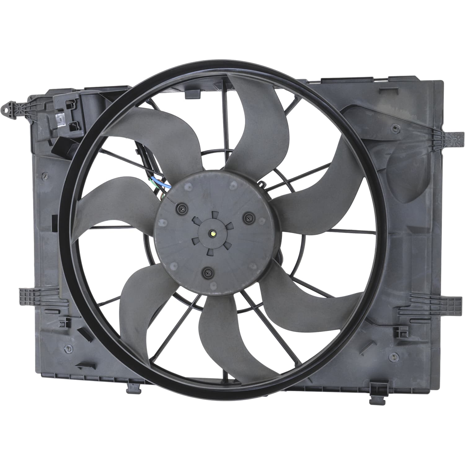 AM C300-17-21 C43 AMG 17-23 RADIATOR FAN ASSEMBLY 2 pc Kit Single fan with Radiator and Radiator Fan SKU KIT 072324 C881 Partslink MB3115130 MB3010175 OEM 0999061800-999061100-099500730