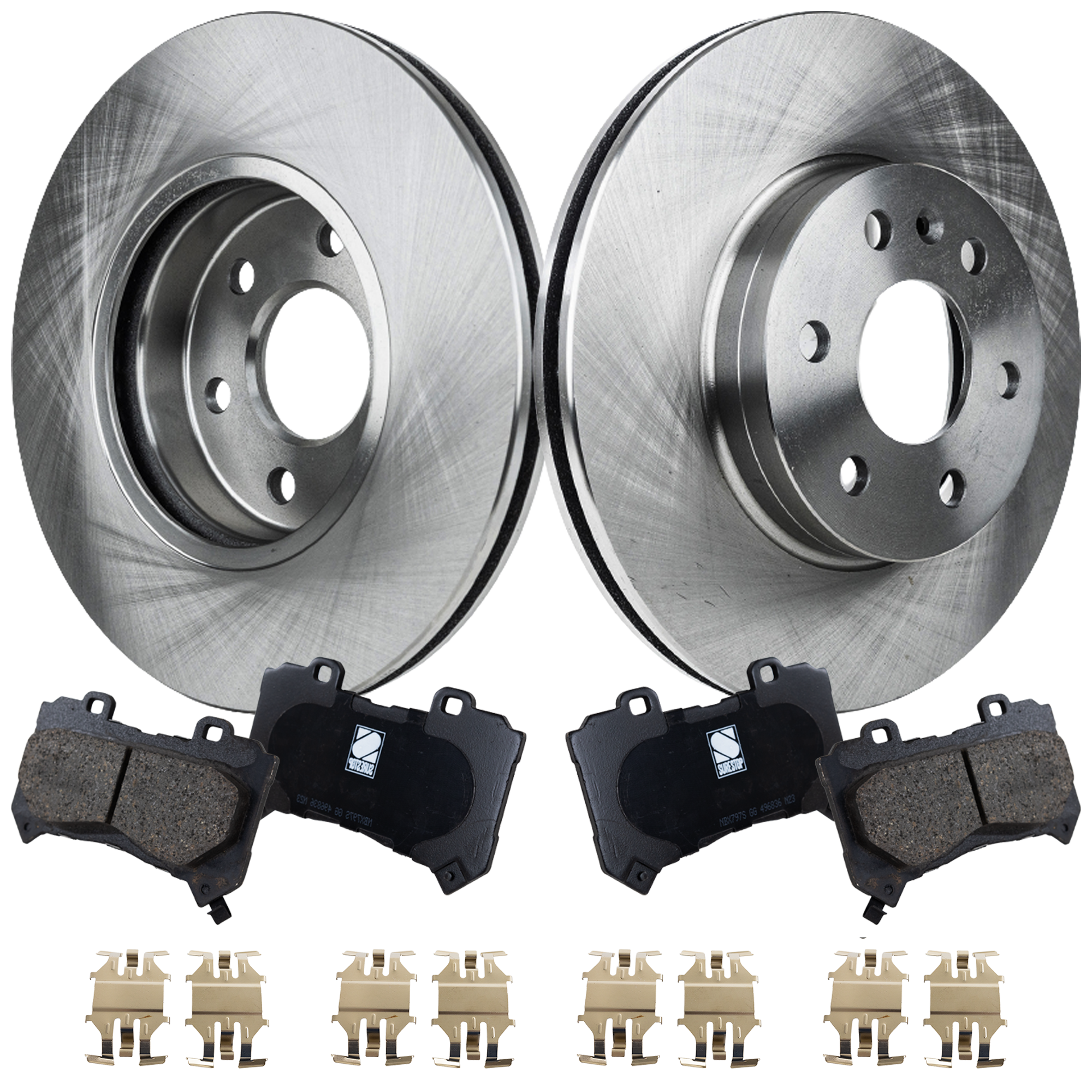 AM CANYON COLORADO 15-20 FRONT BRAKE DISC AND PAD KIT 4 pc kit SKU KIT 072421-01 OEM 41324-72035-850481-60048062-58