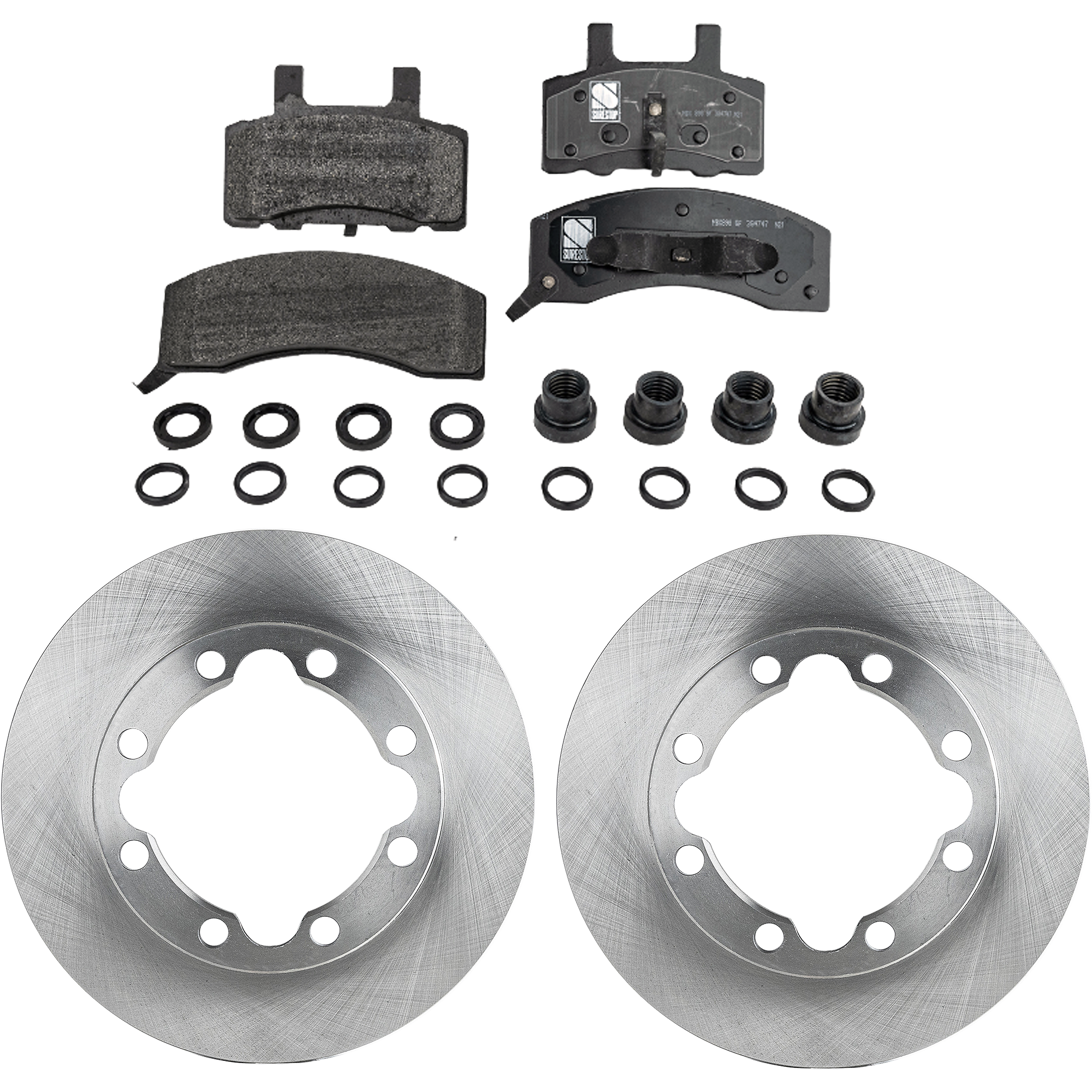 AM K3500-88-96 FRONT BRAKE DISC AND PAD KIT 2 Wheel Set SKU KIT 072421-05 OEM 4798315-52007851-12549136-1556