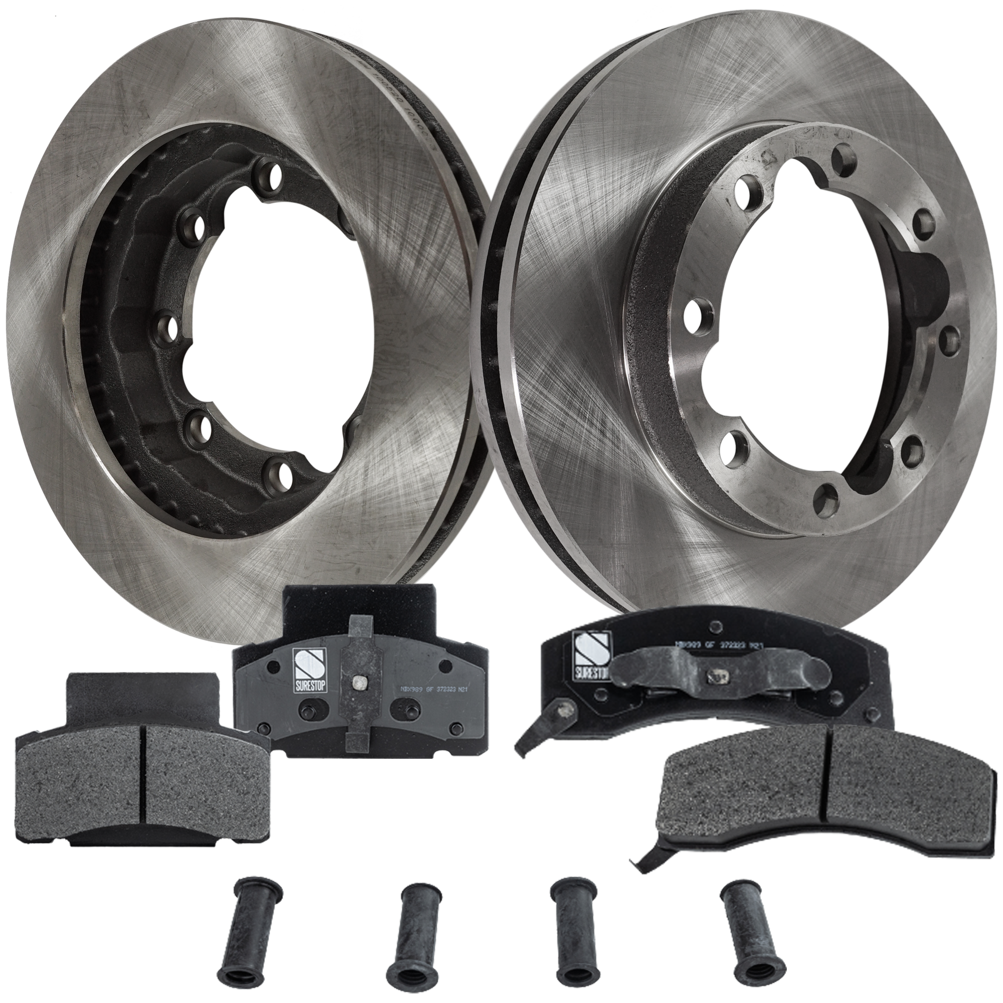 AM K3500-92-00 FRONT BRAKE DISC AND PAD KIT 4 pc kit SKU KIT 072421-07 OEM 4798314-52008207-52008208-1254