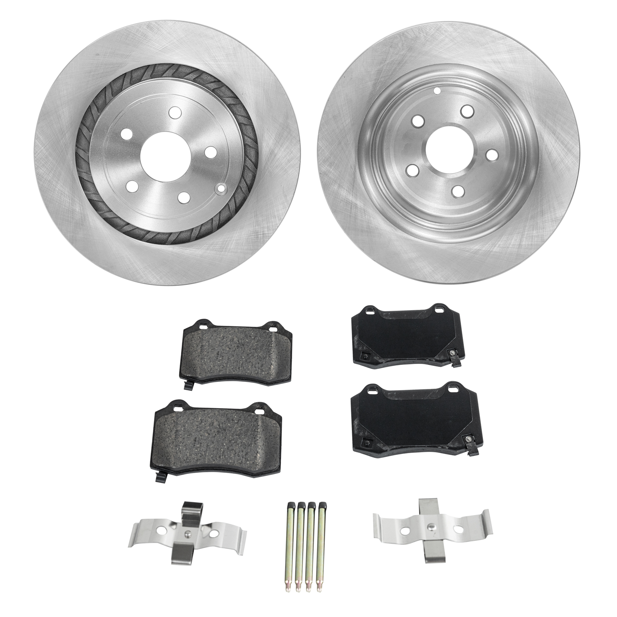 AM SS 15-16 REAR BRAKE DISC AND PAD KIT 2 Wheel Set SKU KIT 072421-102 OEM 92281427-5174327AA 5174327AB 5