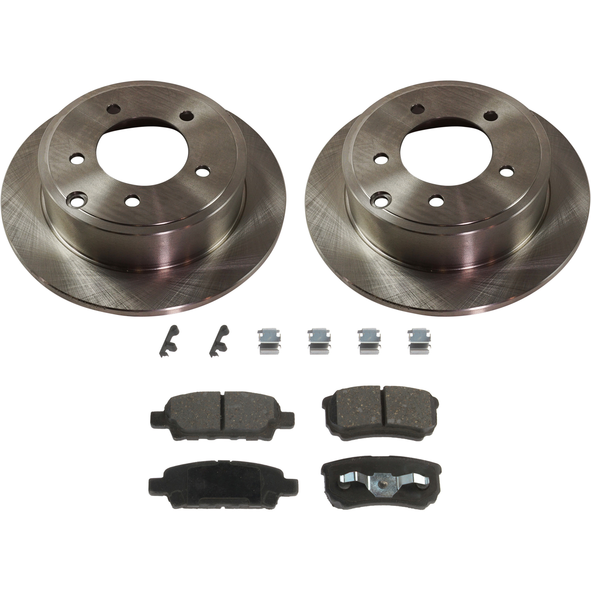 AM COMPASS PATRIOT 07-17 REAR BRAKE DISC AND PAD KIT 4 pc kit SKU KIT 072421-103 OEM 5105515AA 5191271AA 5191271AB