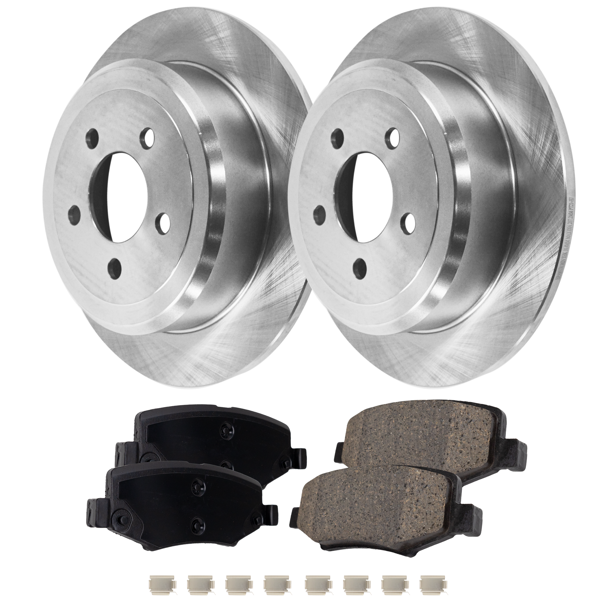 AM NITRO 07-11 LIBERTY 08-12 REAR BRAKE DISC AND PAD KIT 2 Wheel Set SKU KIT 072421-127 OEM 52129250AA 68003776AA