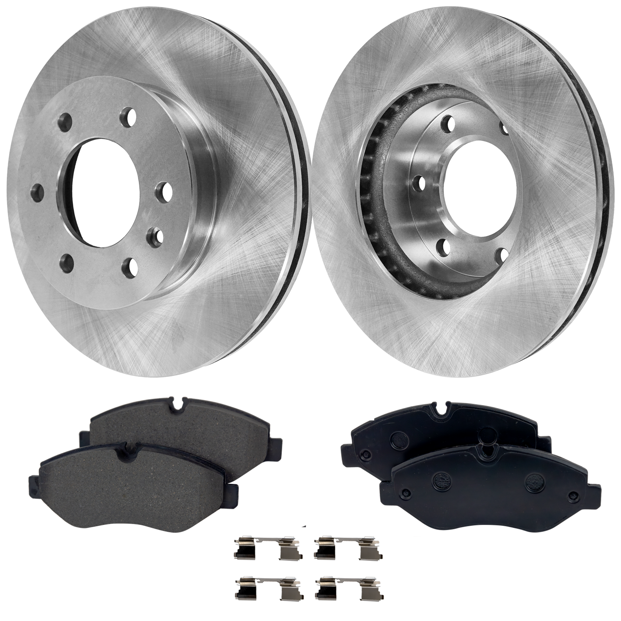 AM SPRINTER 2500-07-09 FRONT BRAKE DISC AND PAD KIT 4 pc kit SKU KIT 072421-152 OEM 43163-53049-60369-63051-900308