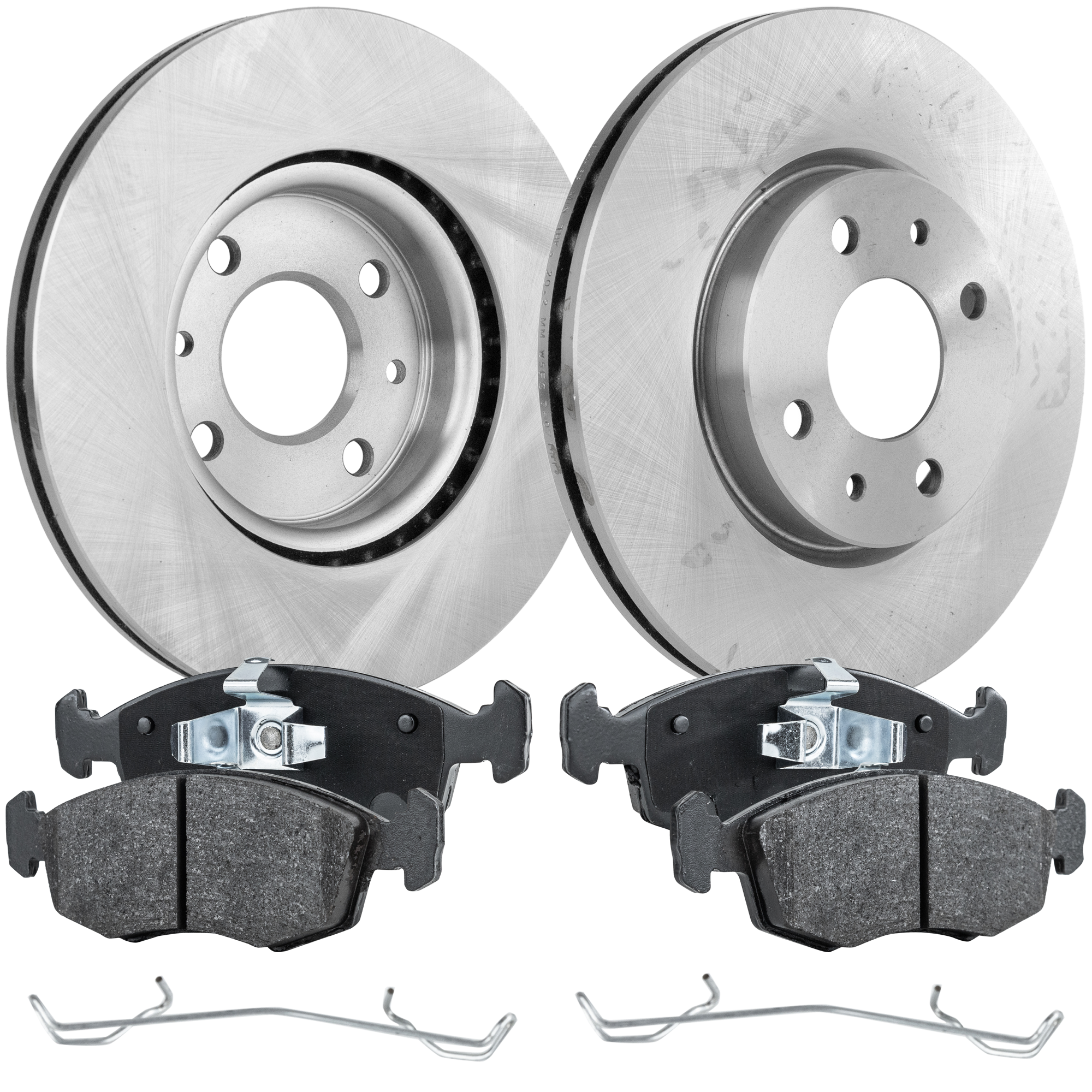 AM 500-12-17 FRONT BRAKE DISC AND PAD KIT 4 pc kit SKU KIT 072421-157 OEM 45563-850288-60007002-14HR006