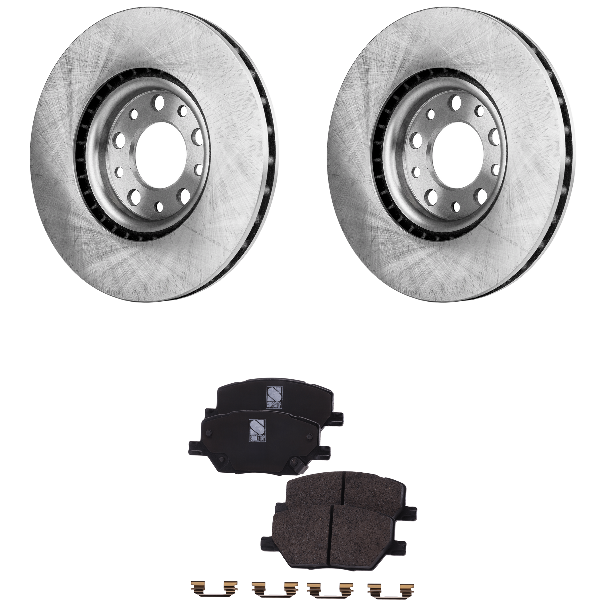 AM RENEGADE 15-21 COMPASS 19-22 FRONT BRAKE DISC AND PAD KIT 4 pc kit SKU KIT 072421-160 OEM 68249840AA 0077367282-00773675