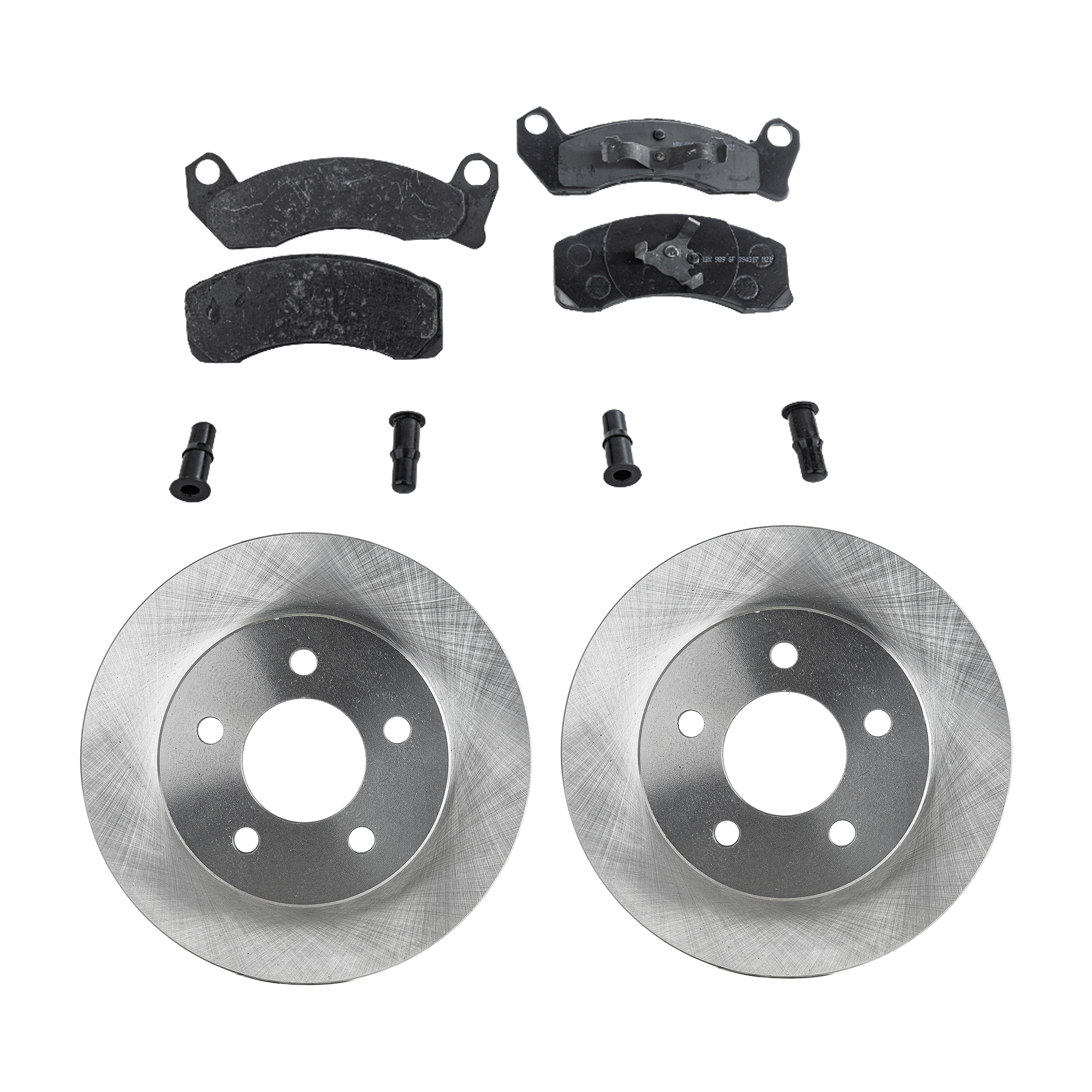 AM TOWN CAR 91-94 CROWN VICTORIA 92-94 FRONT BRAKE DISC AND PAD KIT 4 pc kit SKU KIT 072421-170 OEM F1VY1125A F2VY1125A F3VY1125A