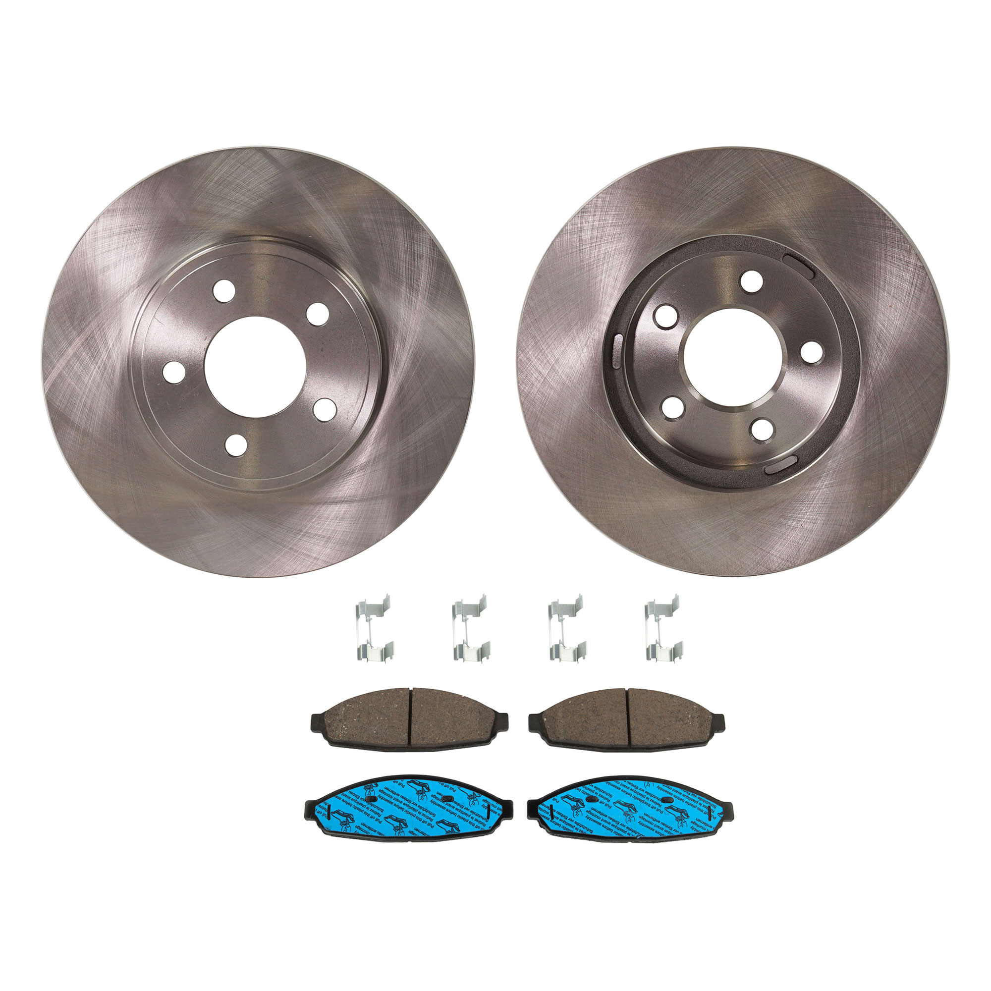 AM CROWN VICTORIA 03-11 FRONT BRAKE DISC AND PAD KIT 4 pc kit SKU KIT 072421-174 OEM 3W1Z1125AA 3W1Z1125AB 3W1Z2001