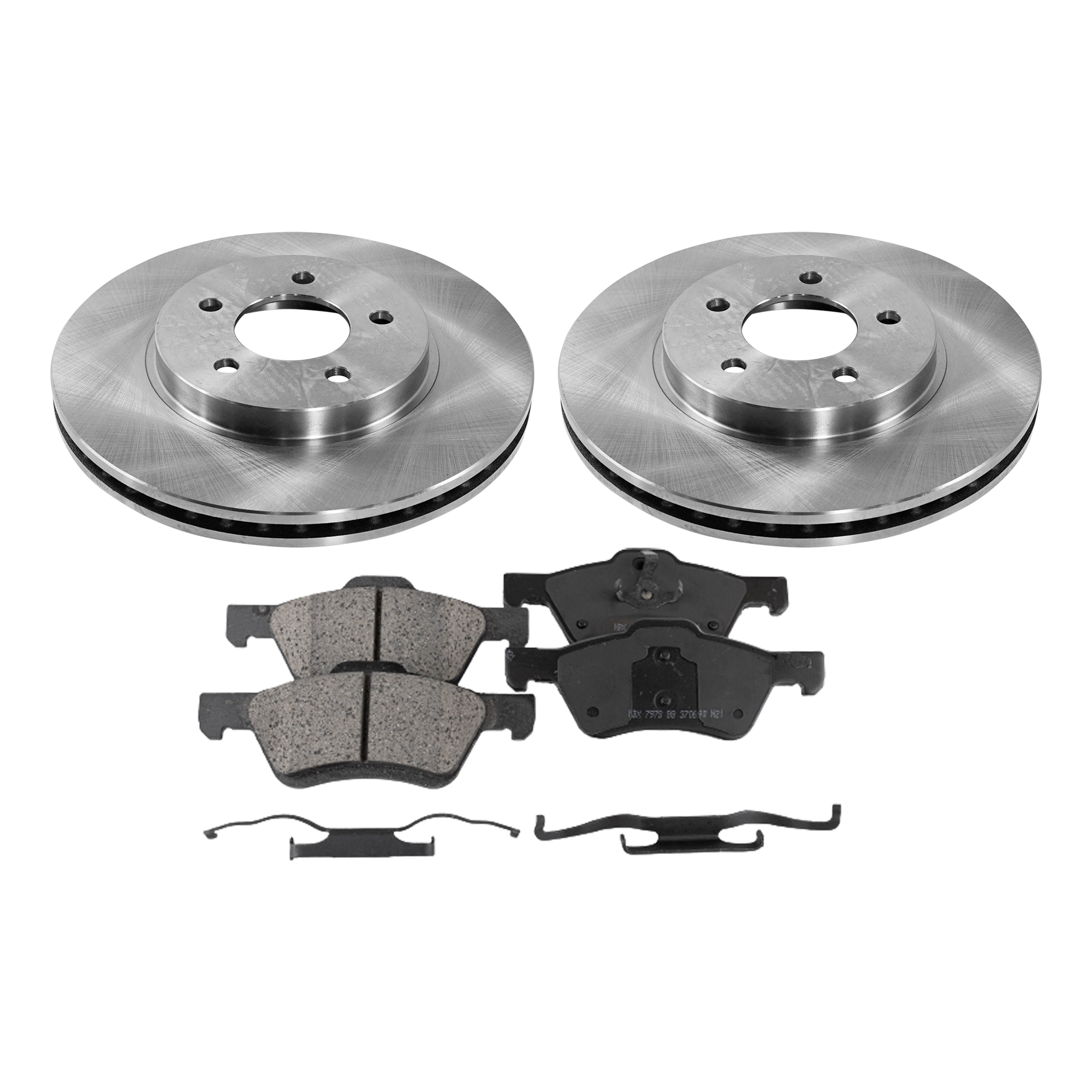 AM ESCAPE 10-12 MARINER 10-11 FRONT BRAKE DISC AND PAD KIT 4 pc kit SKU KIT 072421-190 OEM 5L8Z1125AA 5U2Z1V125AB AL8Z200