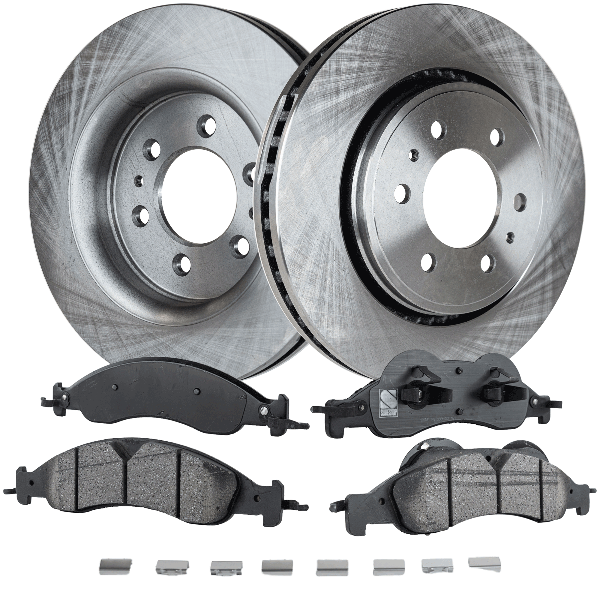 AM EXPEDITION NAVIGATOR 07-09 FRONT BRAKE DISC AND PAD KIT 2 Wheel Set SKU KIT 072421-200 OEM 7L1Z1125A 9L1Z1125A 8L1Z1125A