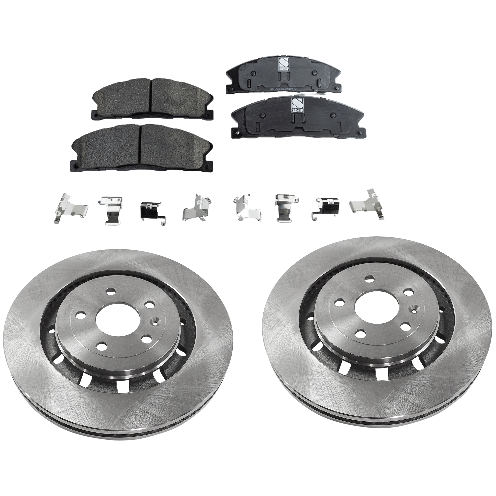 AM EXPLORER 13-16 FRONT BRAKE DISC AND PAD KIT 4 pc kit SKU KIT 072421-207 OEM 42332-90054266 BBRF318 G15590S