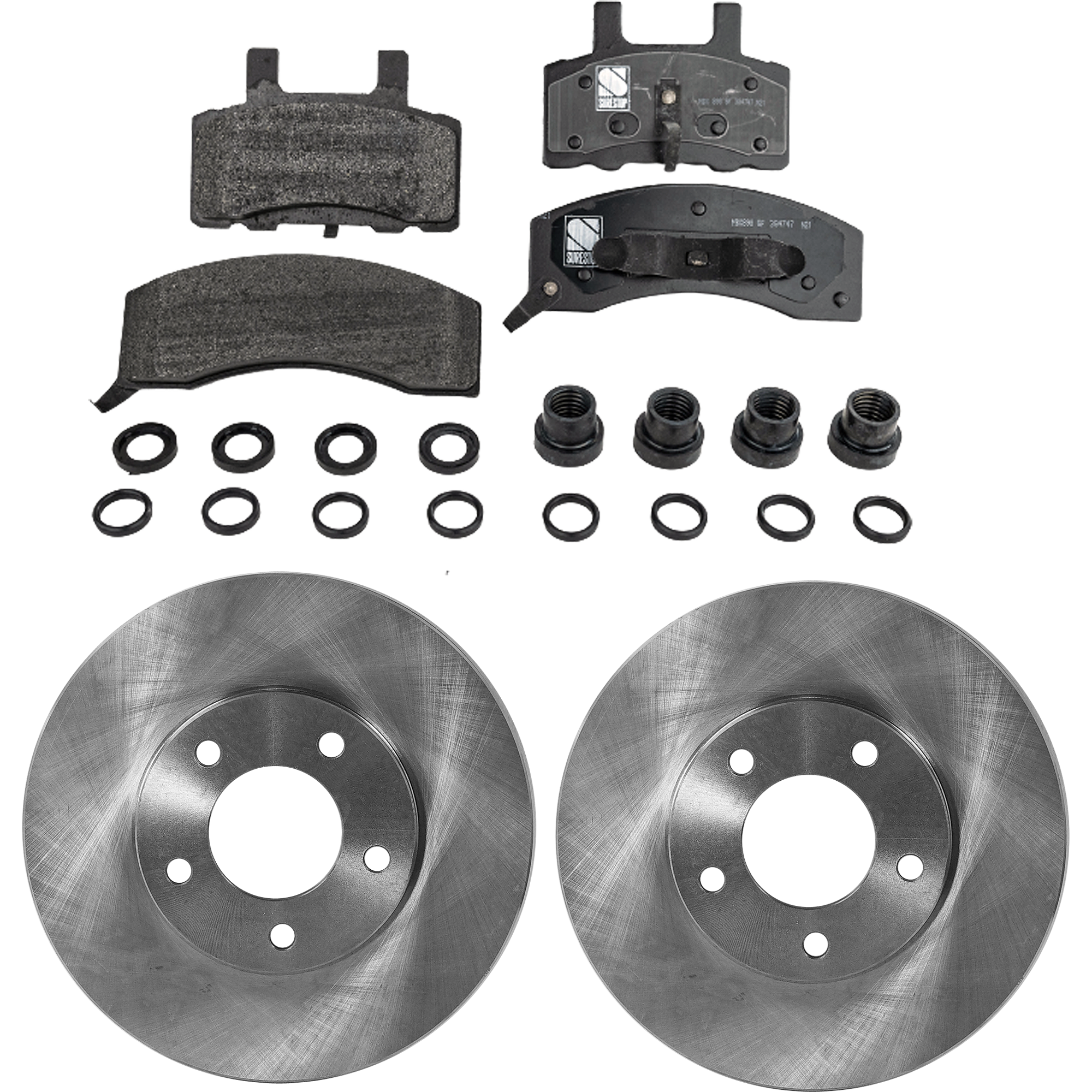 AM TAHOE 98-99 FRONT BRAKE DISC AND PAD KIT 2 Wheel Set SKU KIT 072421-20 OEM 15649953-15981316-5003163AA 12