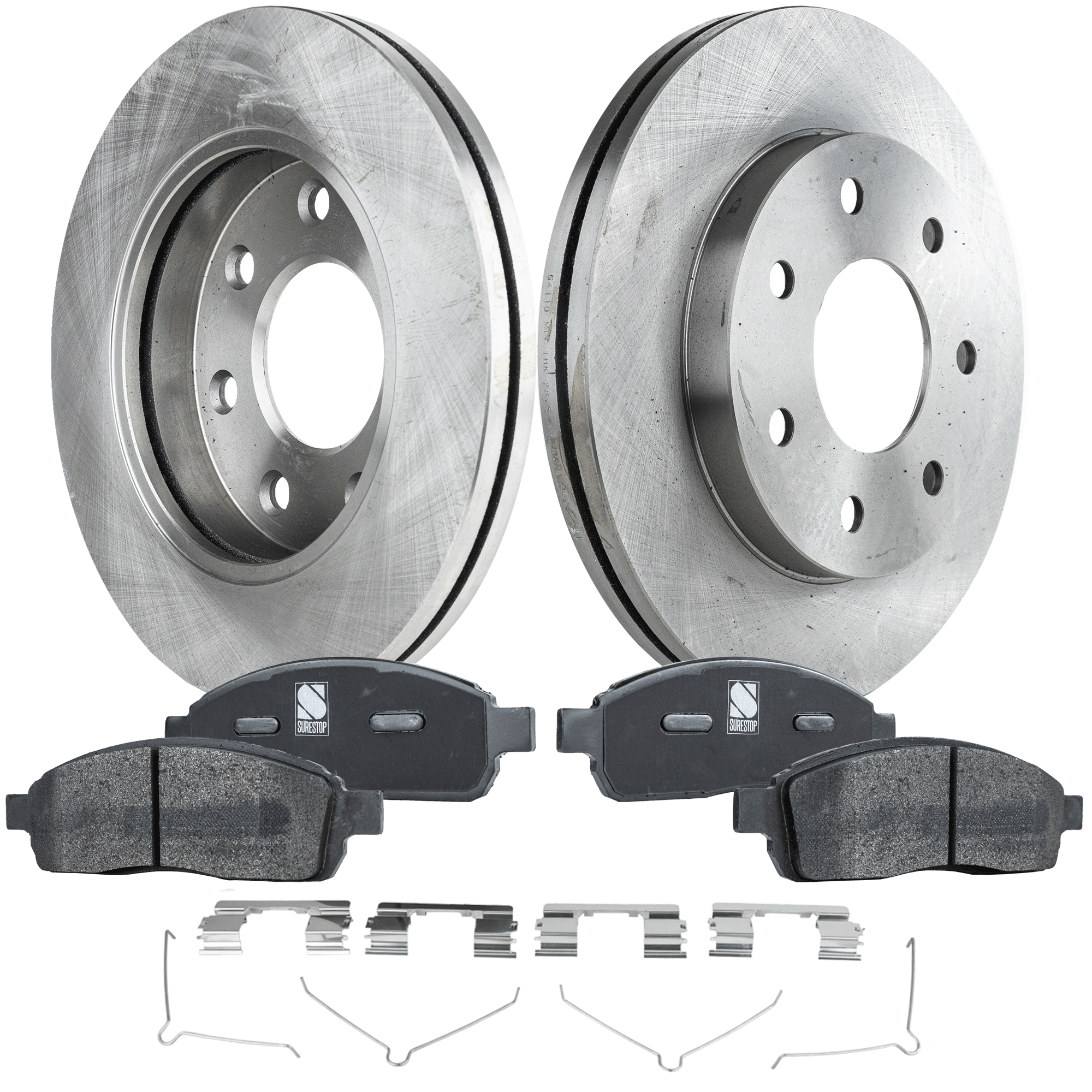 AM F 150-04-08 MARK LT 06-08 FRONT BRAKE DISC AND PAD KIT 4 pc kit 7 Lugs SKU KIT 072421-213 OEM 54110-492575-48880181-60054187