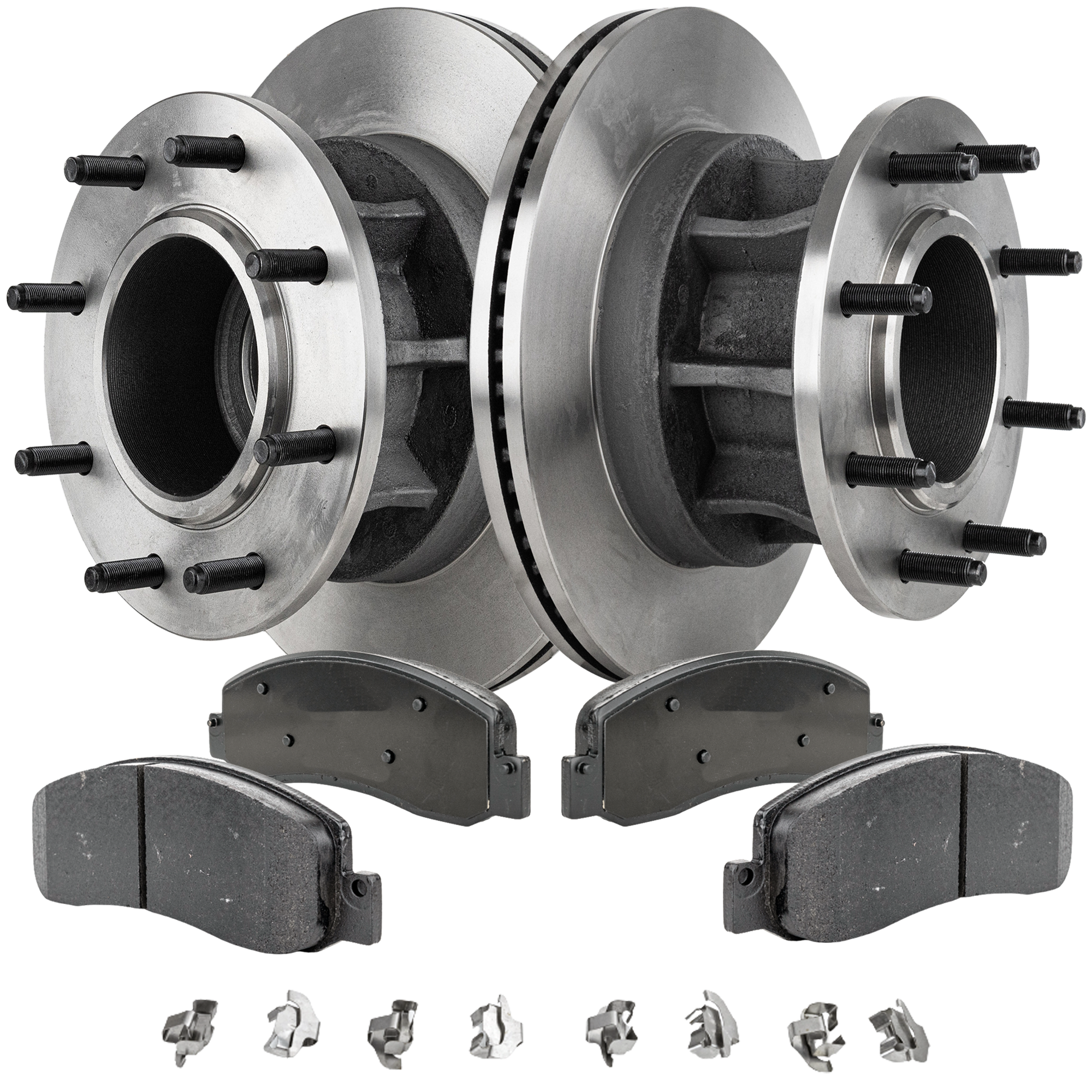 AM F 350 SUPER DUTY 07-07 FRONT BRAKE DISC AND PAD KIT 2 Wheel Set SKU KIT 072421-226 OEM 42258-54159-60416-850065-90036