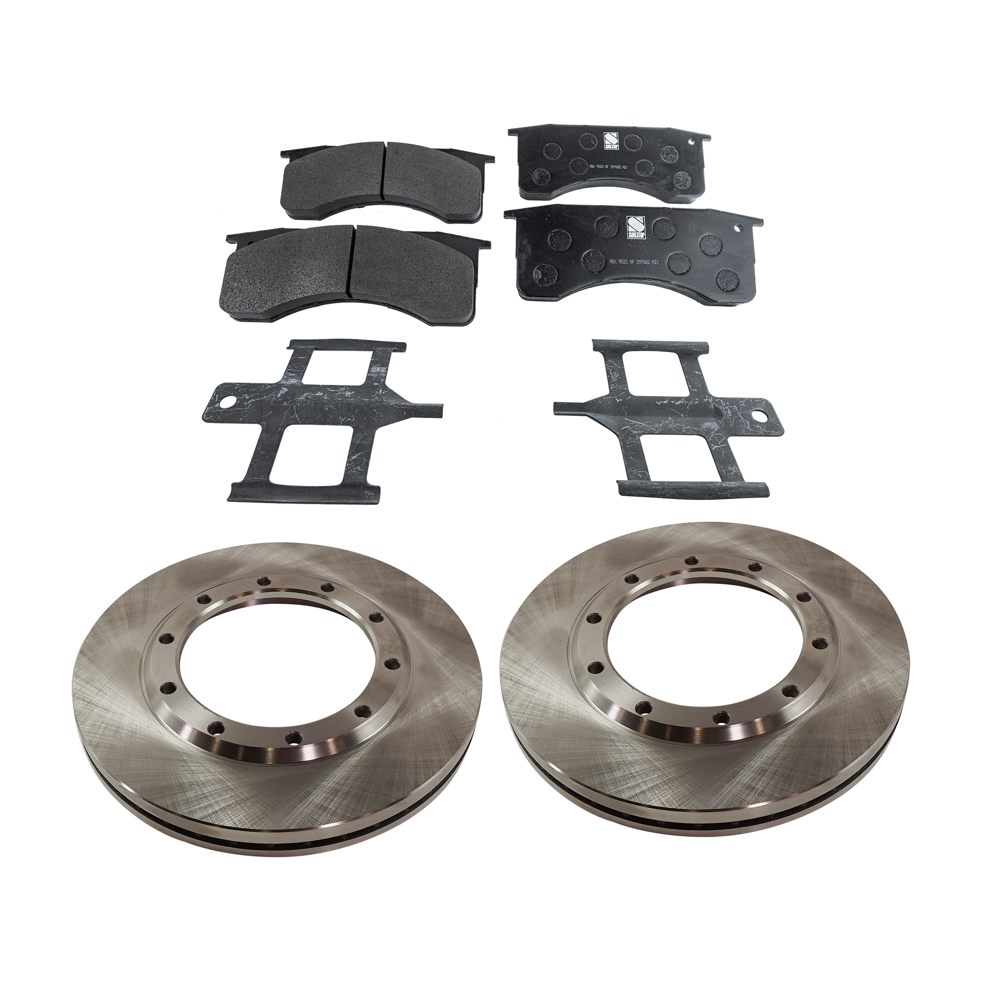 AM F 650-09-19 SILVERADO 4500 HD 19-20 FRONT OR REAR BRAKE DISC AND PAD KIT 4 pc kit SKU KIT 072421-229 OEM 12183020-42299-60054258-680943