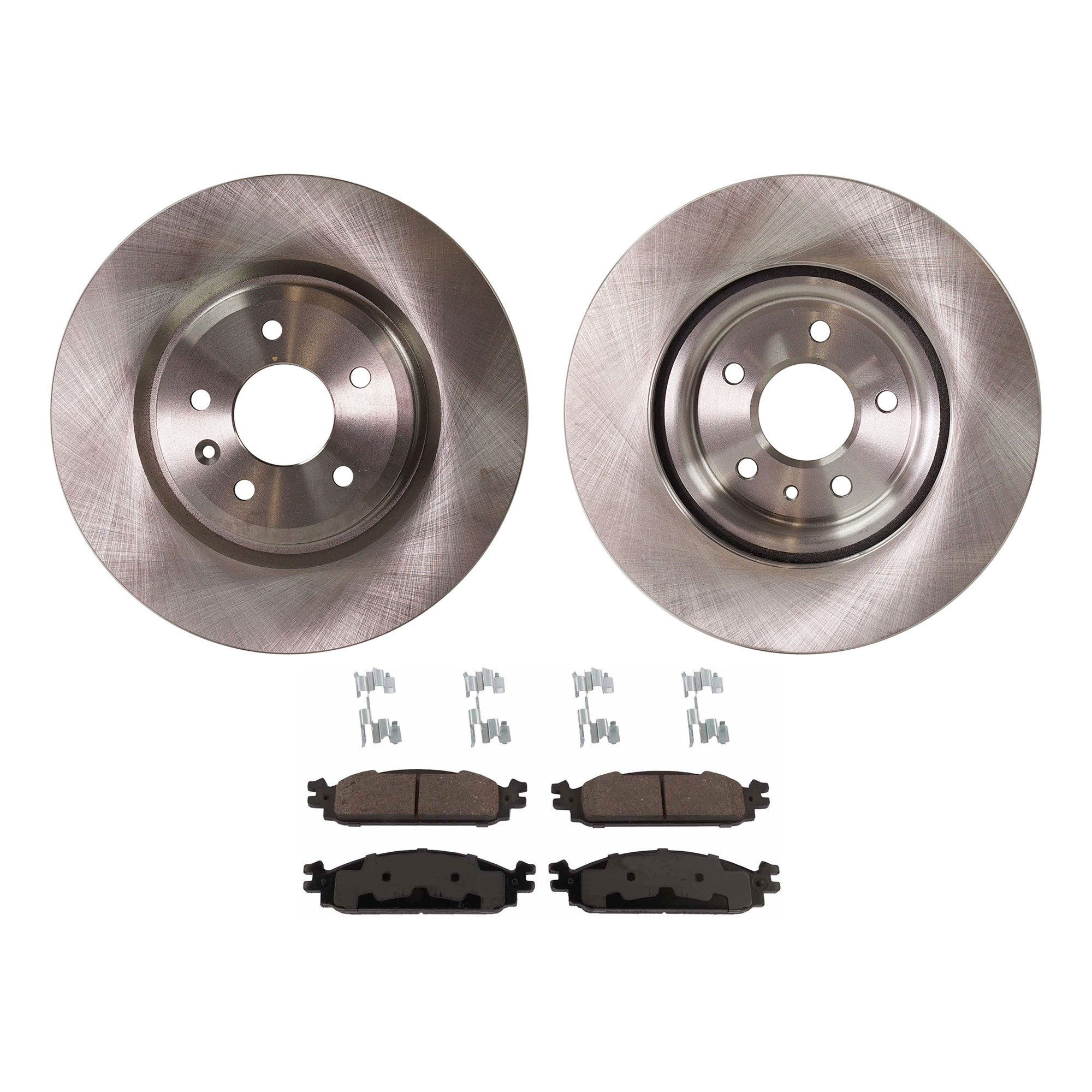 AM FLEX MKS 09-10 FRONT BRAKE DISC AND PAD KIT 4 pc Kit SKU KIT 072421-232 OEM AG1Z1125A 8A8Z1125A 8A8Z2001A
