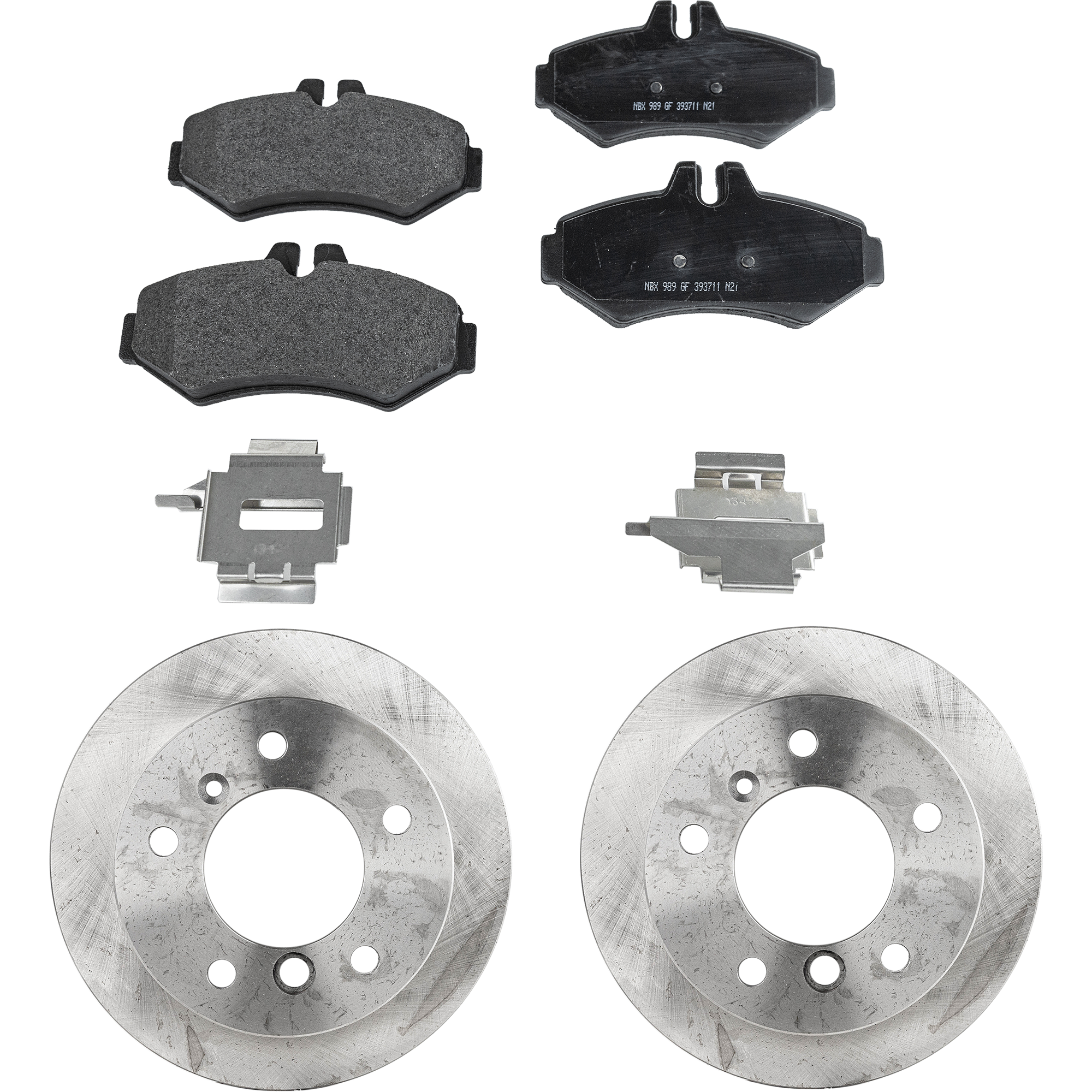 AM G500-02-08 G550-09-15 REAR BRAKE DISC AND PAD KIT 4 pc kit SKU KIT 072421-239 OEM 34227-48880164-34227G 980164R