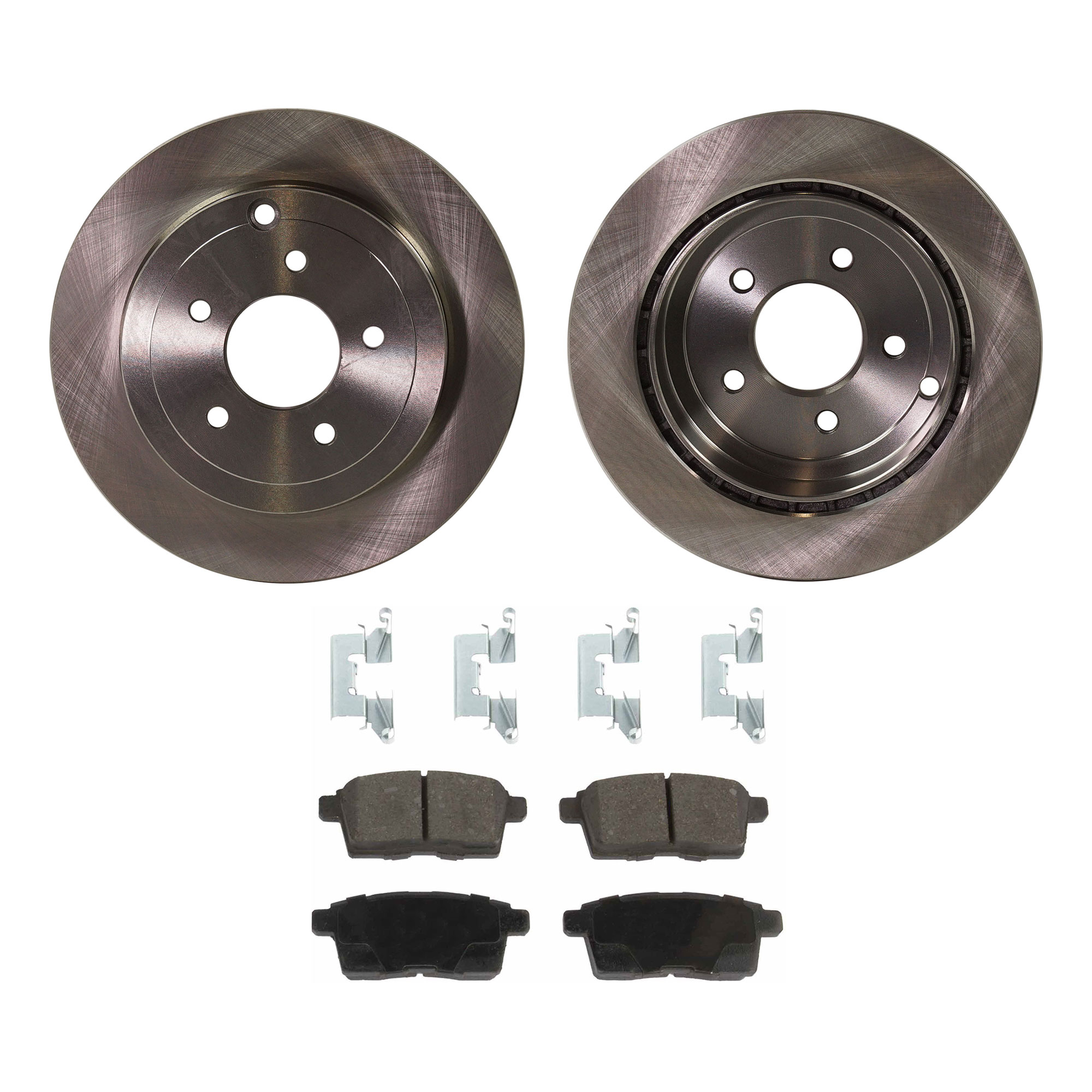 AM EDGE MKX 07-10 REAR BRAKE DISC AND PAD KIT 4 pc Kit SKU KIT 072421-253 OEM 7T4Z2C026A 7T4Z2200A 8T4Z2200A