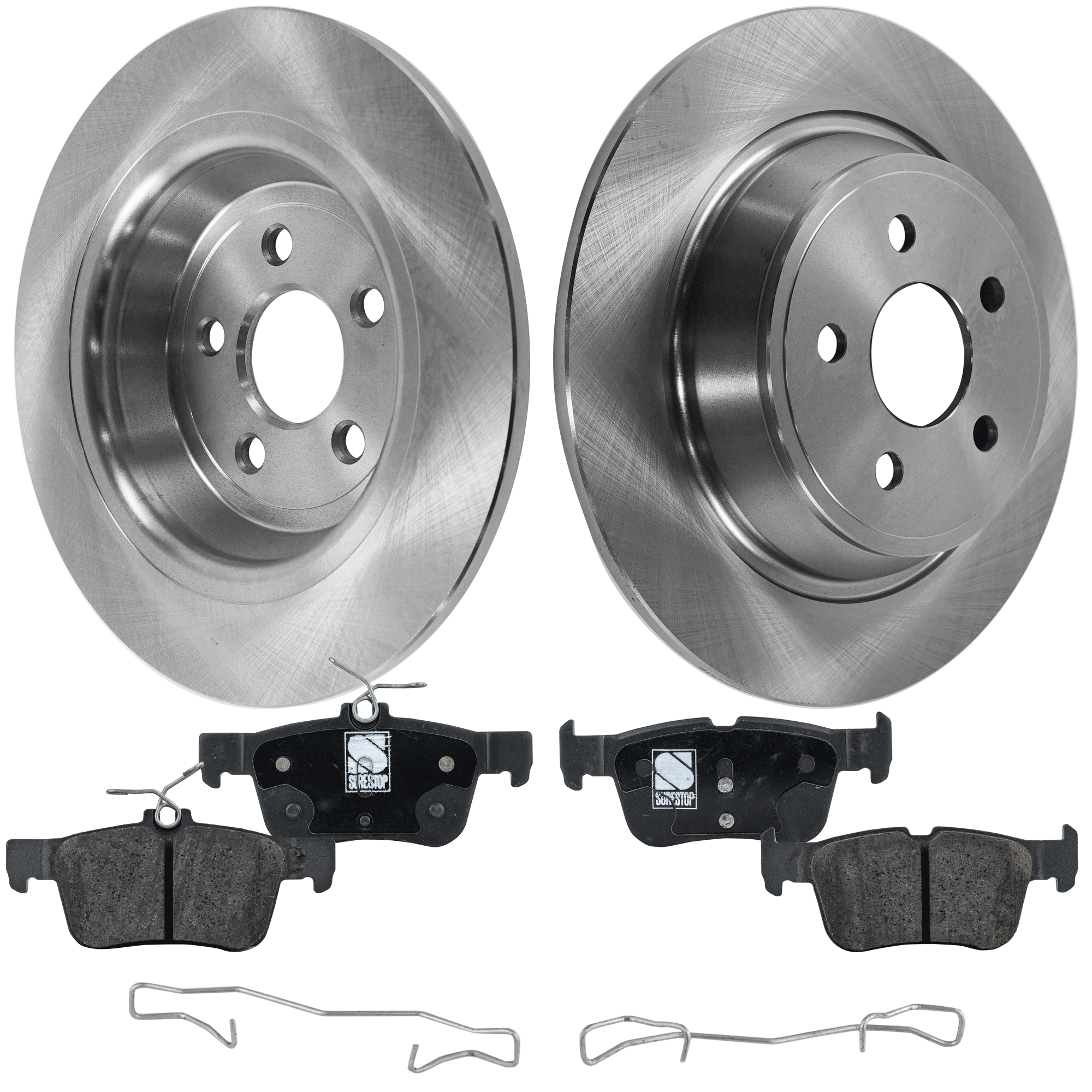 AM EDGE 15-22 REAR BRAKE DISC AND PAD KIT 4 pc Kit SKU KIT 072421-255 OEM 42323-850400-60055005-681013R