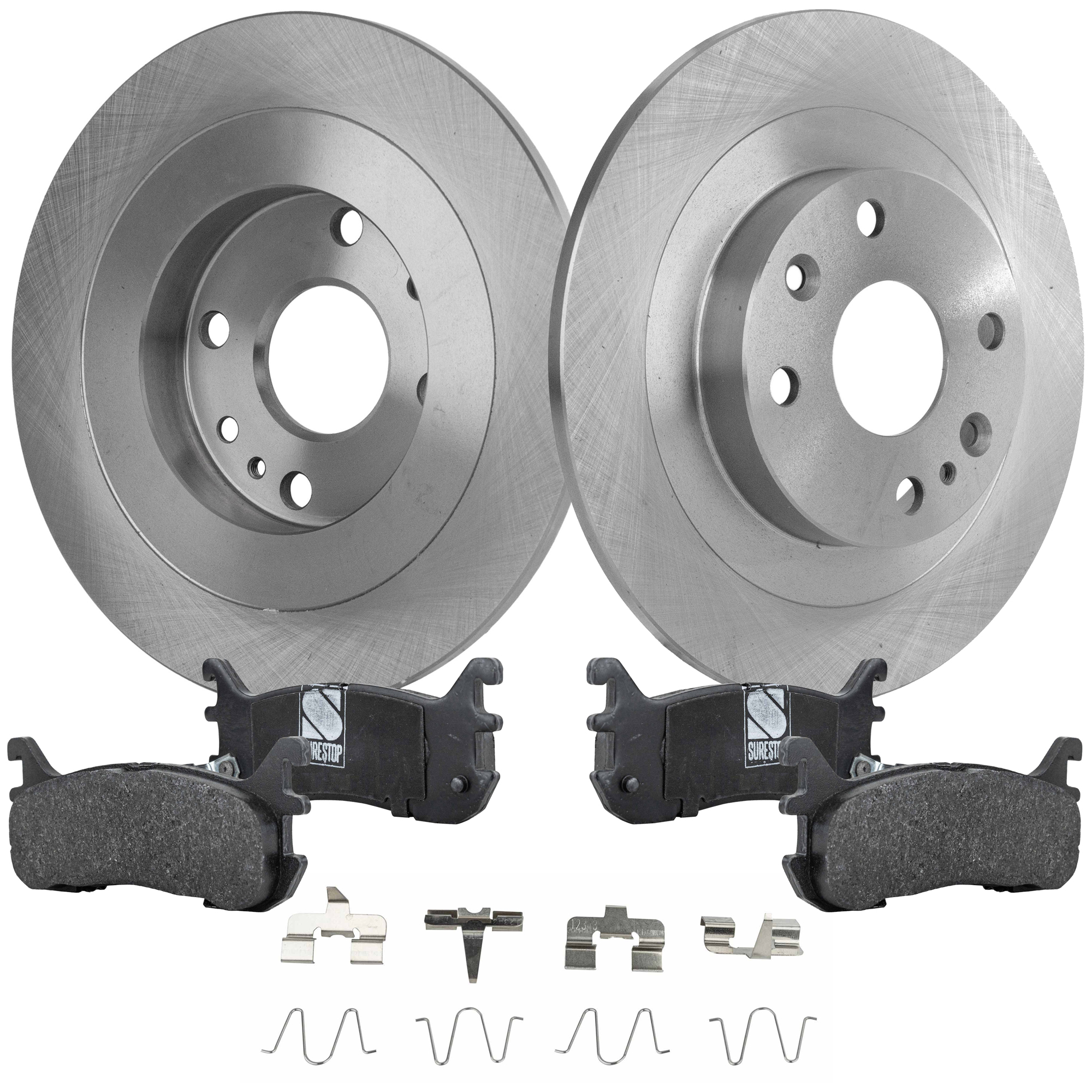 AM MIATA 94-02 REAR BRAKE DISC AND PAD KIT 4 pc kit SKU KIT 072421-259 OEM F1CZ2C026A F1CZ2C026B BB4C2625