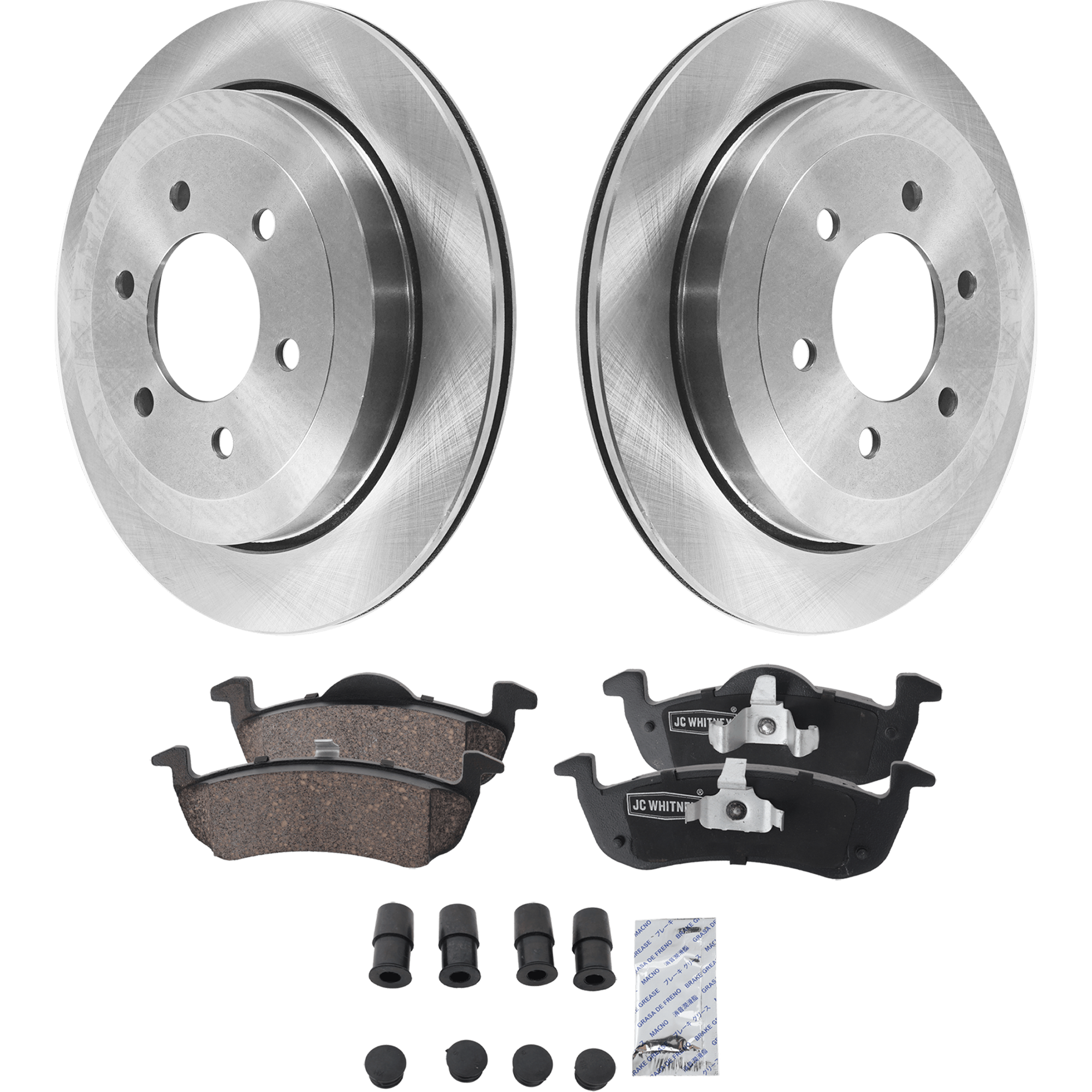 AM EXPEDITION NAVIGATOR 07-17 REAR BRAKE DISC AND PAD KIT 4 pc kit SKU KIT 072421-262 OEM 7L1Z2C026A AL1Z2C026B CL1Z2C02