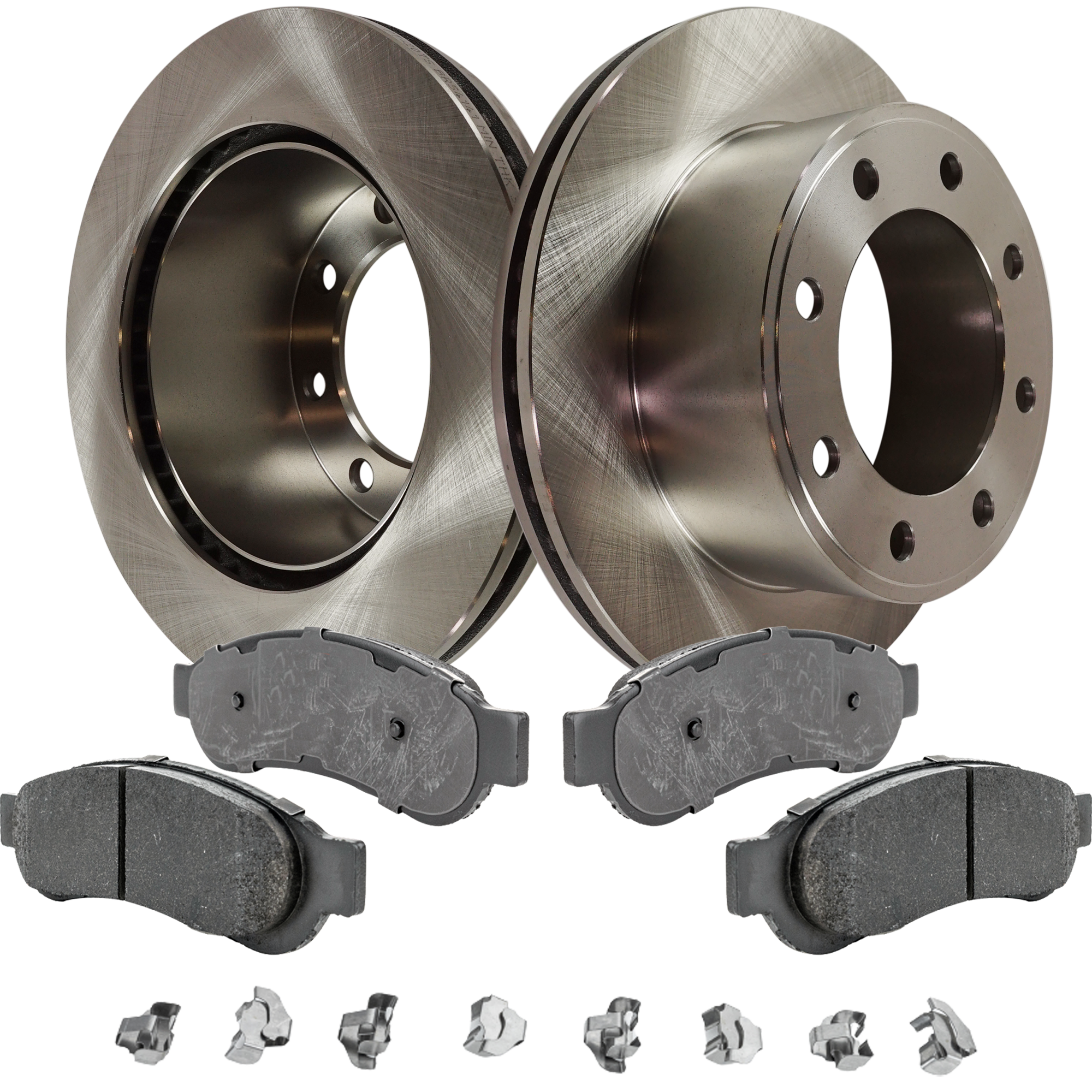 AM F 250 SUPER DUTY F 350 SUPER DUTY 08-10 REAR BRAKE DISC AND PAD KIT 4 pc kit SKU KIT 072421-276 OEM 6C3Z2C026AA 5C3Z2C026AB 9C3Z2C
