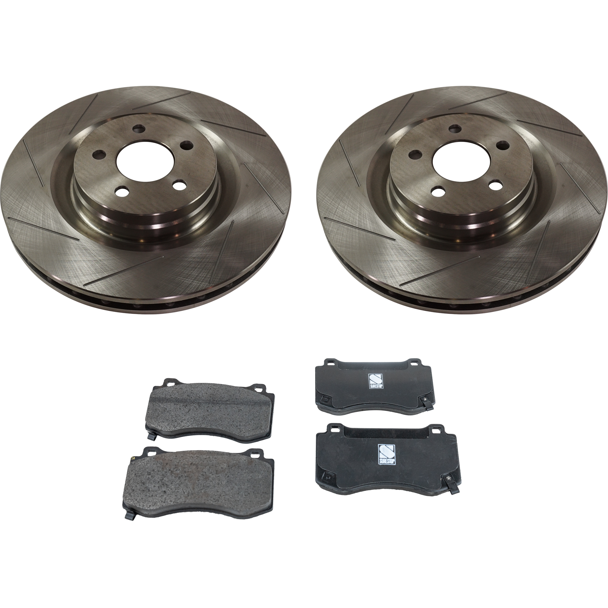 AM CHRYSLER 300-07-14 FRONT BRAKE DISC AND PAD KIT 4 pc Kit SKU KIT 072421-42 OEM 43149-53029-53053-900426-60039