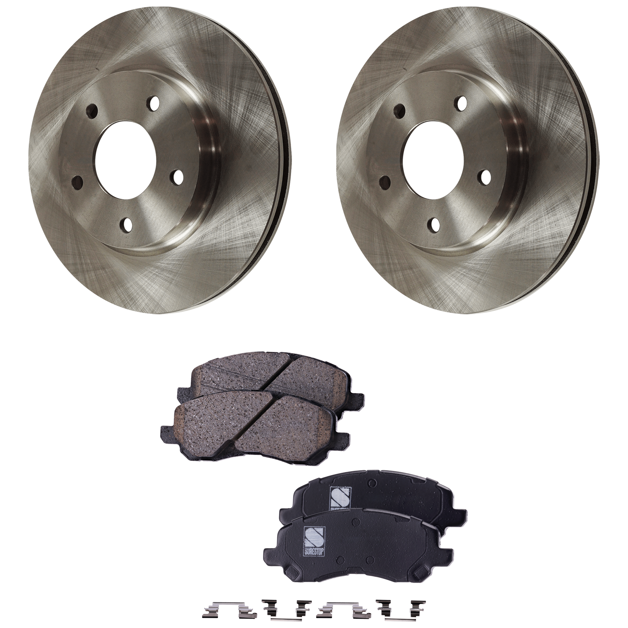 AM LANCER 08-11 FRONT BRAKE DISC AND PAD KIT 2 Wheel Set SKU KIT 072421-68 OEM 5105513AA MN116329 MN116330-46