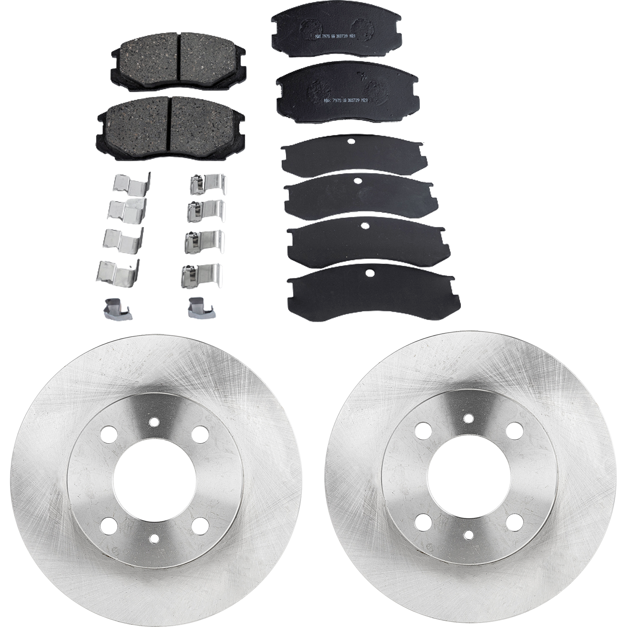 AM MIRAGE 92-00 FRONT BRAKE DISC AND PAD KIT 2 Wheel Set SKU KIT 072421-69 OEM MB699282 MB699283 MB928461 MB9