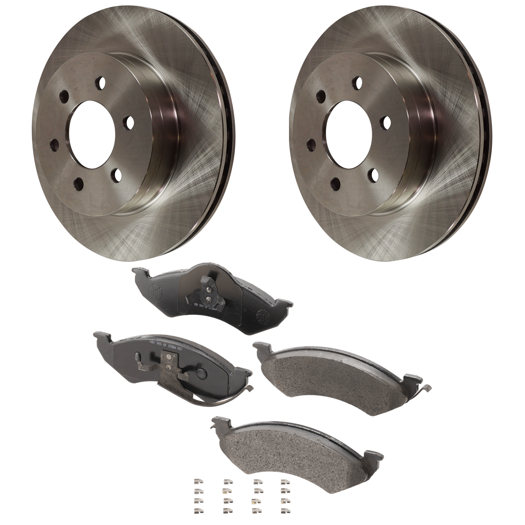 AM DURANGO 98-99 DAKOTA 99-99 FRONT BRAKE DISC AND PAD KIT 4 pc kit SKU KIT 072421-72 OEM 52009208-5003797AB 5014095AA 5