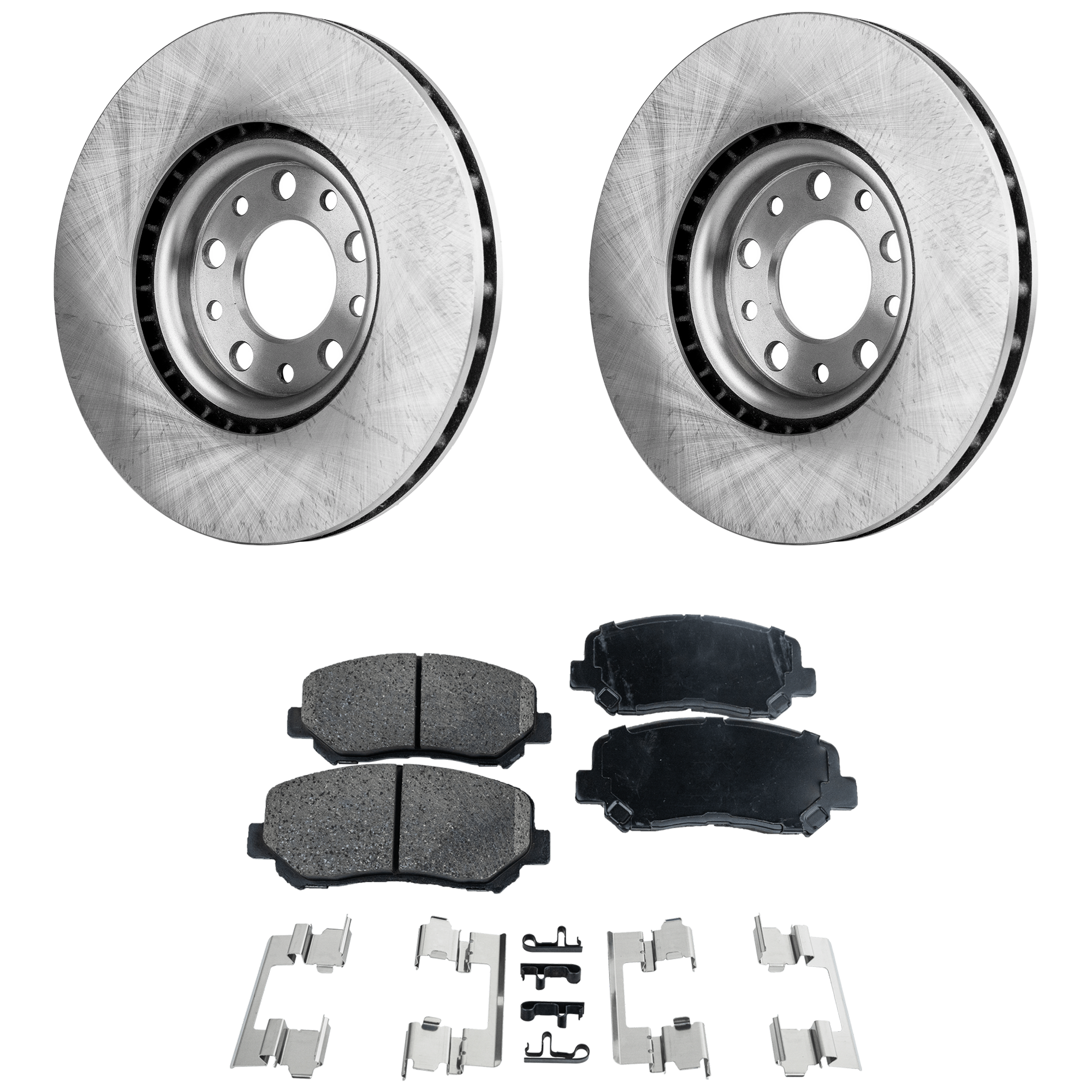 AM DART 13-13 FRONT BRAKE DISC AND PAD KIT 4 pc kit SKU KIT 072421-76 OEM 68249840AA 68160695AA 68160695