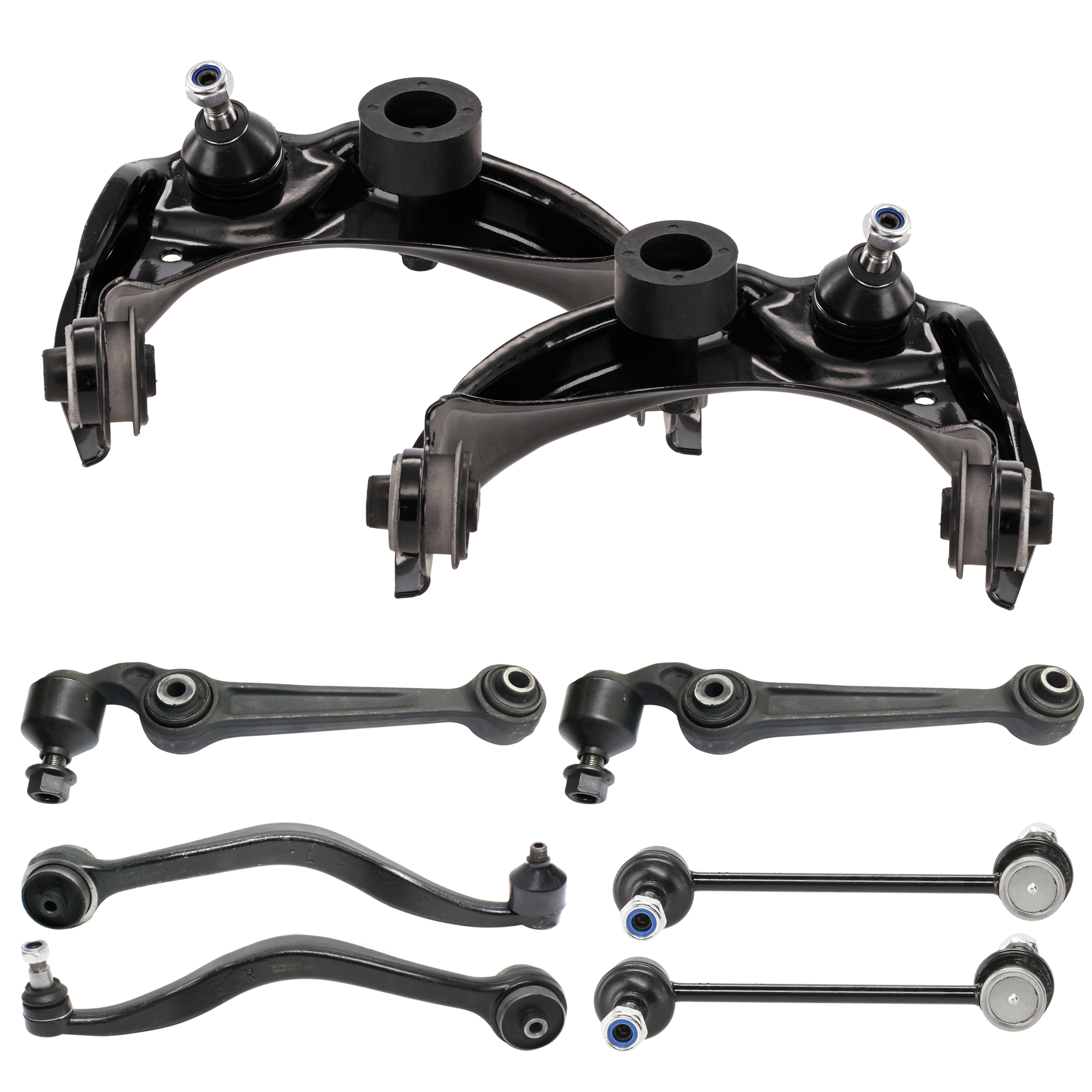 AM MKZ 09-12 FUSION 10-12 FRONT SUSPENSION KIT 8 pc Kit with Control Arm and Sway Bar Link SKU KIT 072424-71 OEM BE5Z3078B BE5Z3079A GR1A34J50