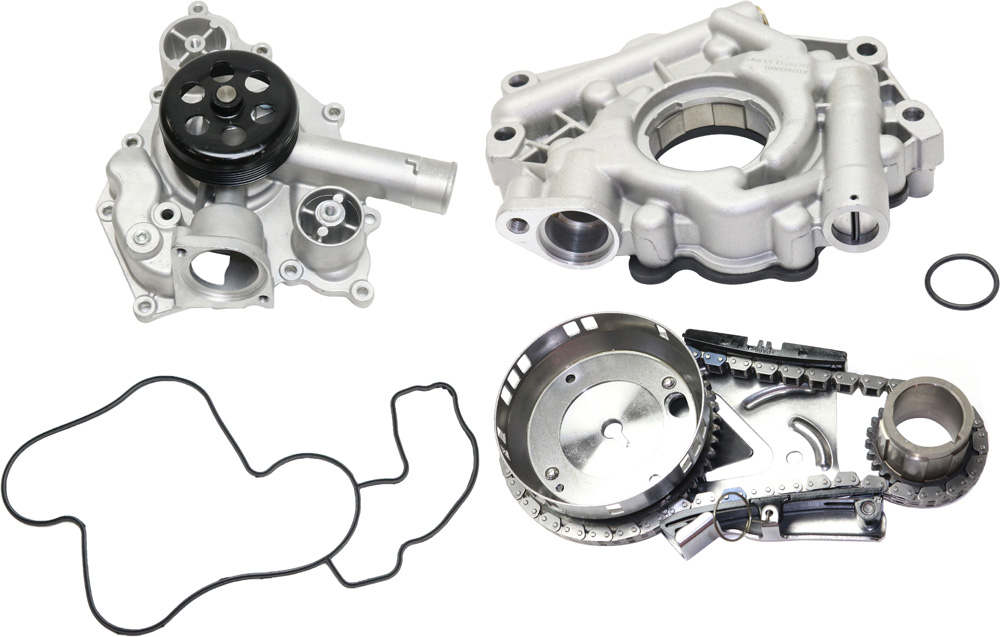 AM CHRYSLER 300-05-08 TIMING CHAIN KIT 3 pc Kit with Oil Pump and Water Pump SKU KIT 072517-07 OEM 20441-43543-49377-58645-99186