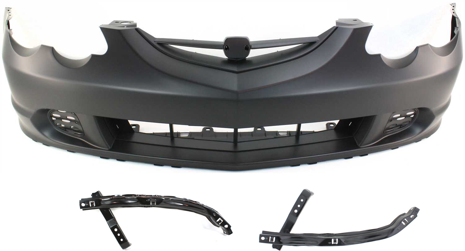 AM RSX 02-04 FRONT BUMPER COVER 3 pc Kit with Bumper Brackets SKU KIT 072517-86 Partslink AC1000143 AC1026102 AC1027102 OEM 04711S6MA90ZZ 71190S6M000-7114