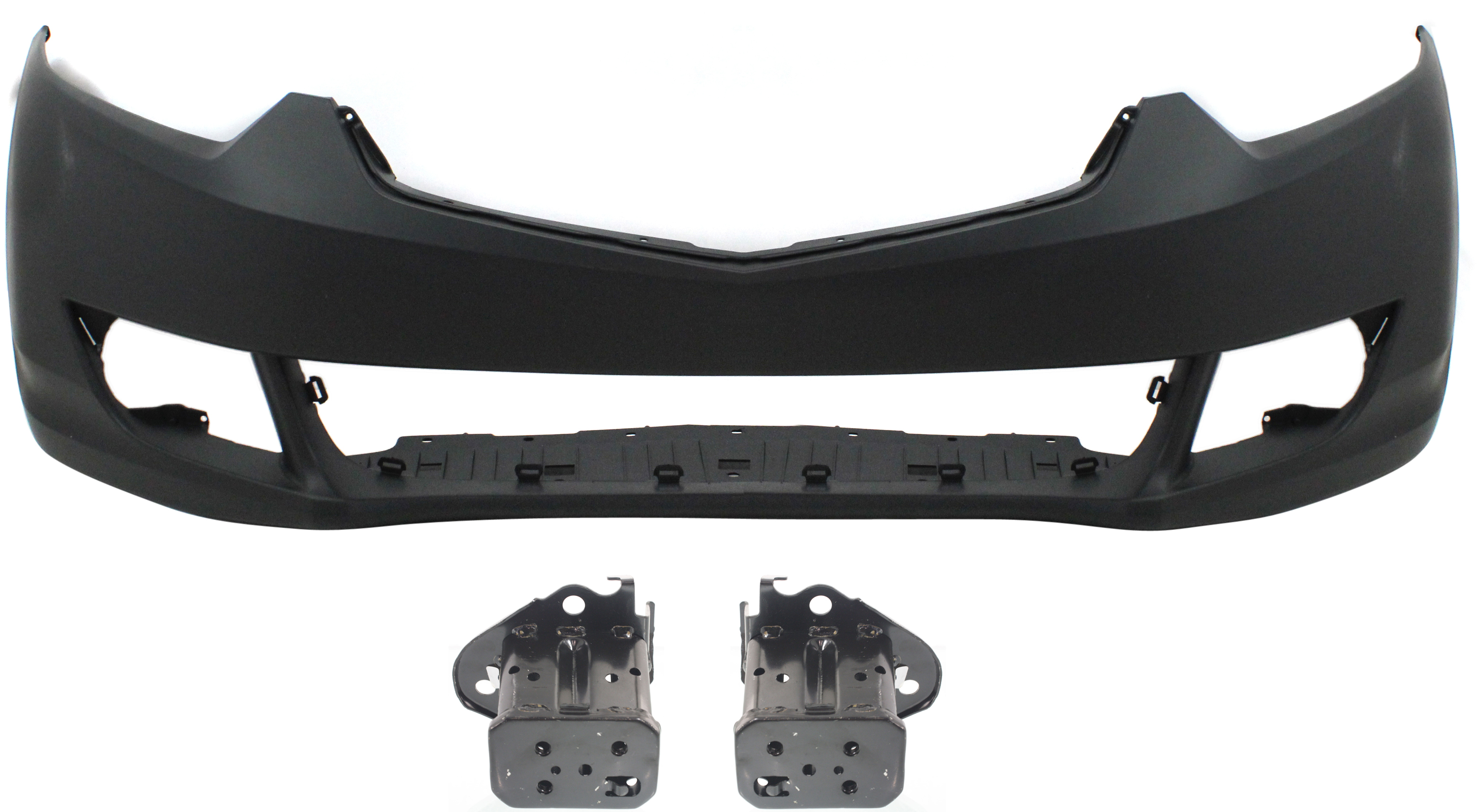 AM TSX 09-10 FRONT BUMPER COVER 3 pc Kit Primed with Bumper Brackets SKU KIT 072517-92 Partslink AC1000162 AC1006146 AC1006145 OEM 04711TL2A90ZZ 71160TL2A00ZZ 71