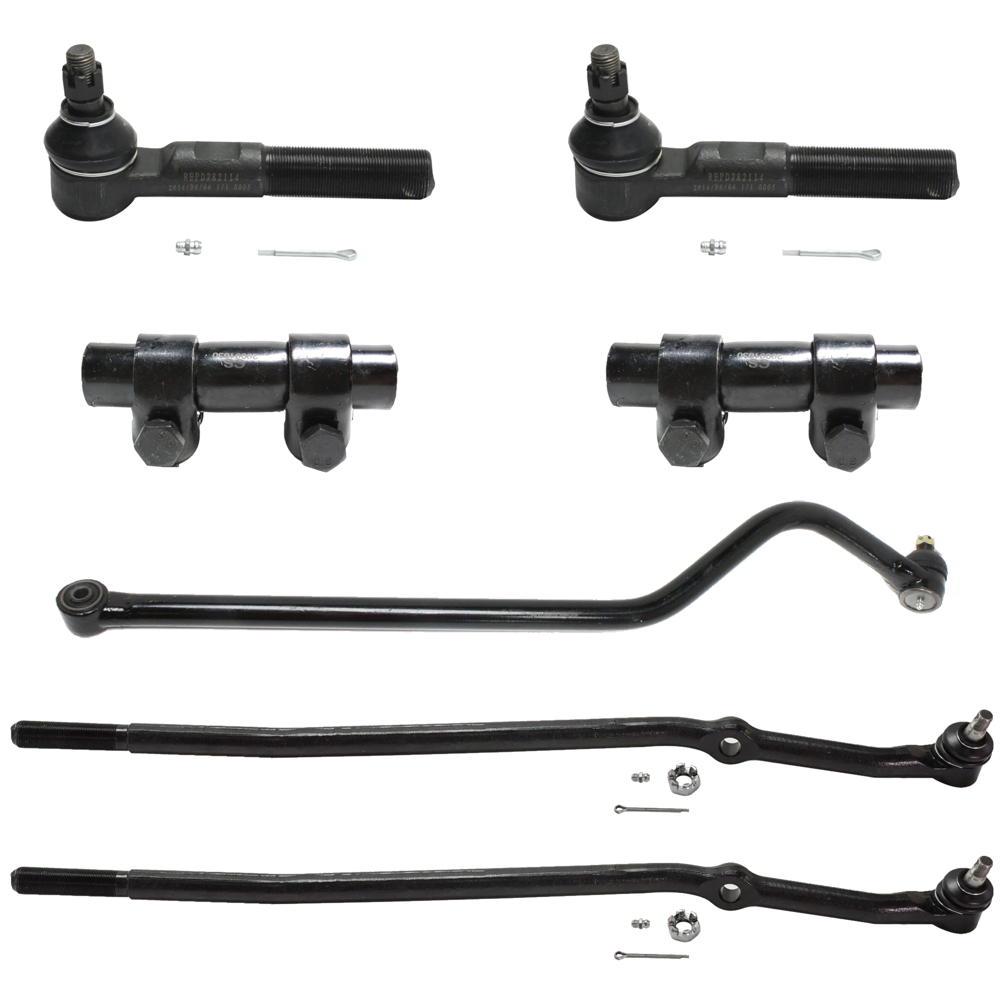 AM RAM 3500-00-02 FRONT SUSPENSION KIT 7 pc kit with Tie Rod Adjusting Sleeve Tie Rod End and Track Bar SKU KIT 072524-272 OEM 310302-388903-2691135-4251018