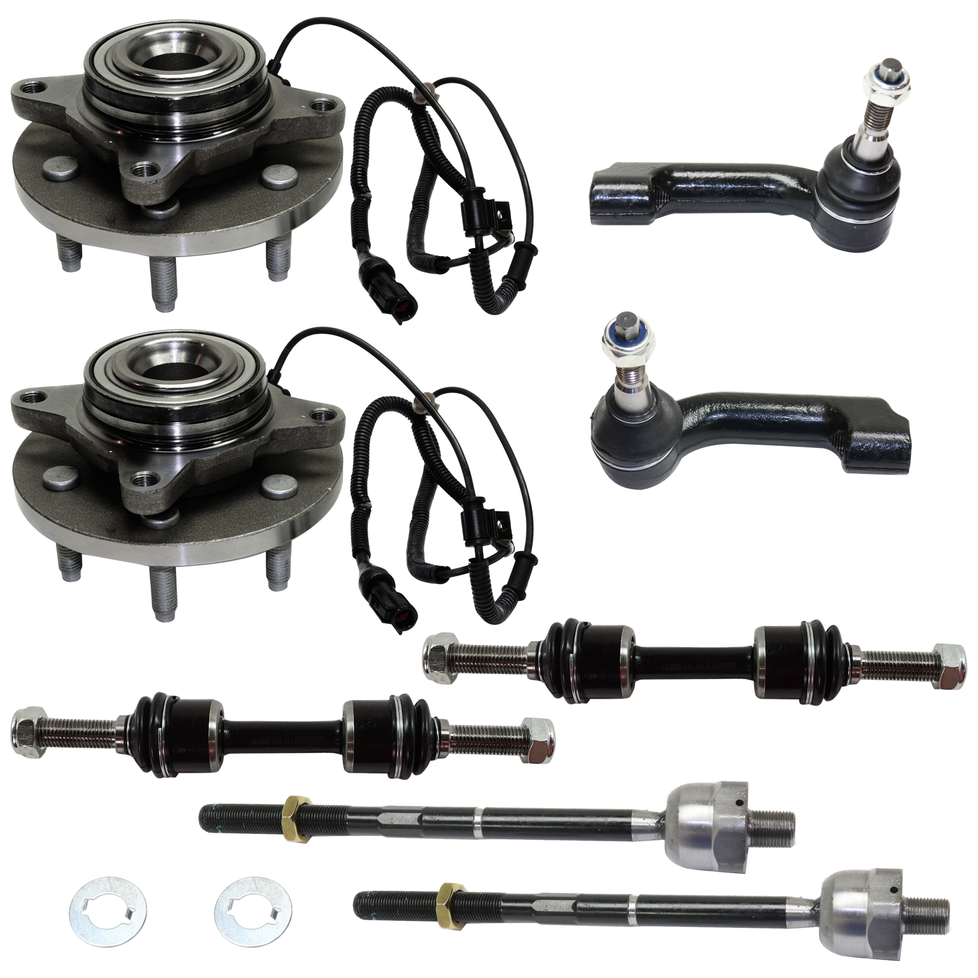AM EXPEDITION NAVIGATOR 07-10 FRONT SUSPENSION KIT 8 pc Kit with Wheel Hub Tie Rod End and Sway Bar Link SKU KIT 072524-279 OEM 2651874-5451666-18750074-45G20