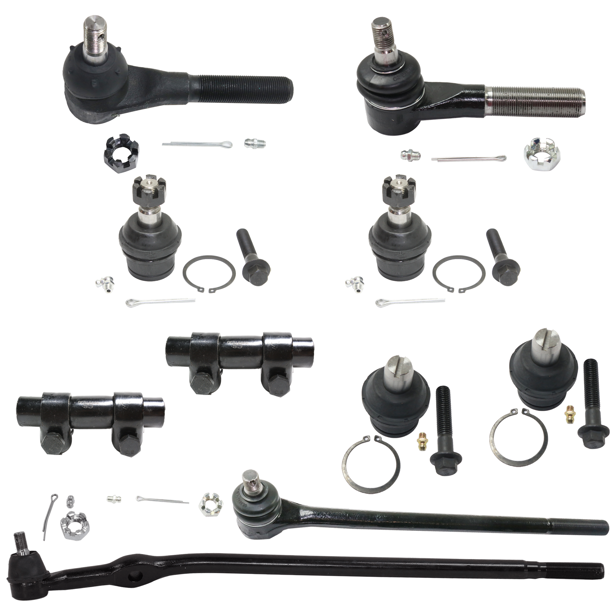 AM RANGER 92-97 B2300-94-97 FRONT SUSPENSION KIT RH AND LH 10 pc Kit with Tie Rod End Ball Joint and Tie Rod Adjusting Sleeve SKU KIT 072524-284 OEM E3TZ3049A 310302-388903-269