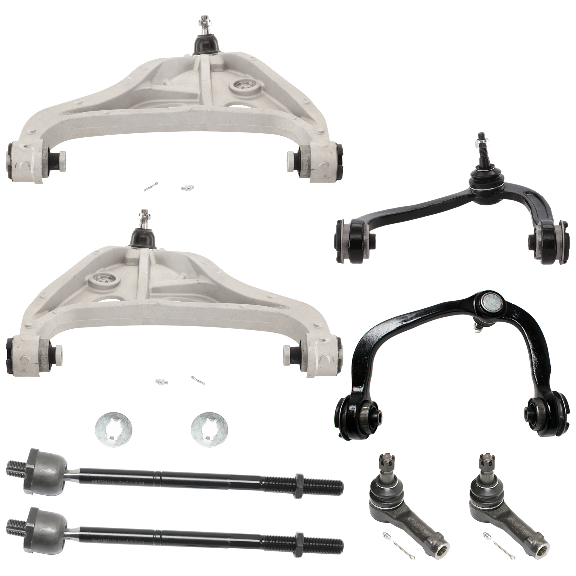 AM F 150 PICKUP 04-08 MARK LT 06-08 FRONT CONTROL ARM RH AND LH Inner and Outer Upper and Lower w ball joint s 8 pc Kit with SKU KIT 072524-292 OEM 4L3Z3084AB 6L3Z3084AR 7L1Z3084
