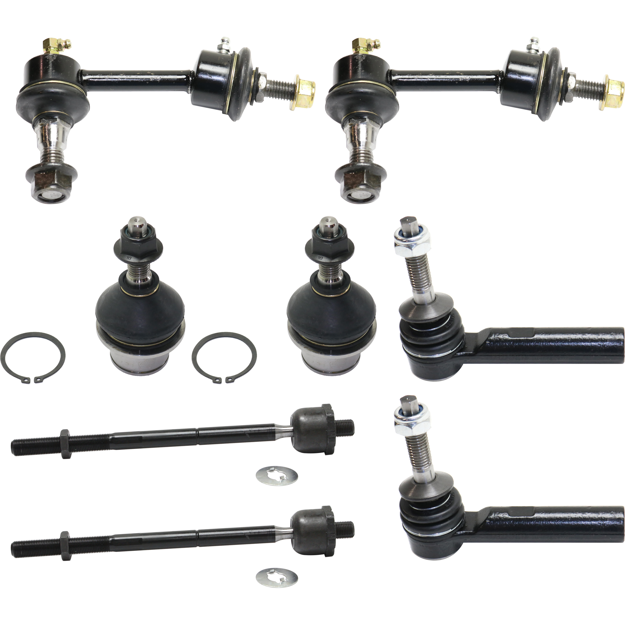 AM EXPEDITION NAVIGATOR 03-06 FRONT SUSPENSION KIT 8 pc Kit with Ball Joint Sway Bar Link and Tie Rod End SKU KIT 072524-298 OEM 104298-2601584-5051314-2L1Z307